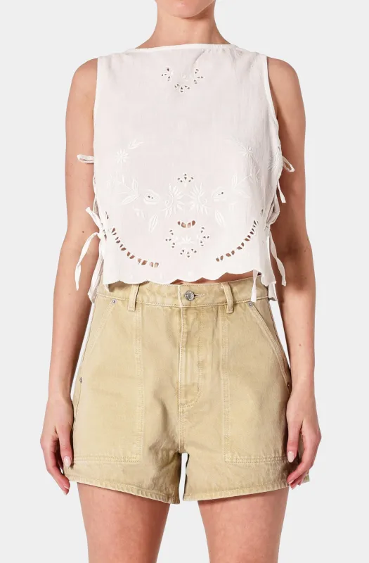 Camille Top Embroidered made by Rollas