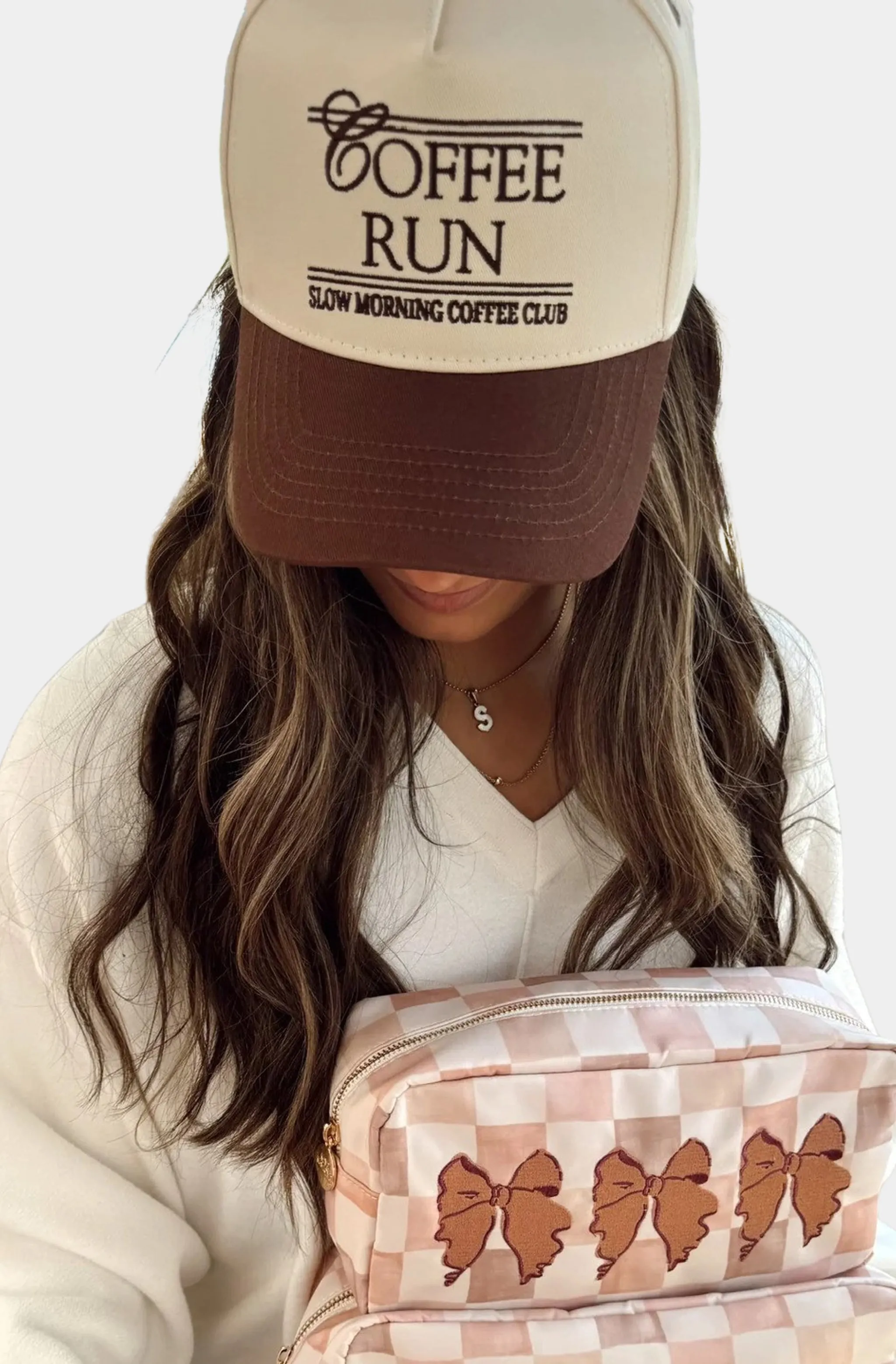 Coffee Run Vintage Trucker Hat sold by Hemline