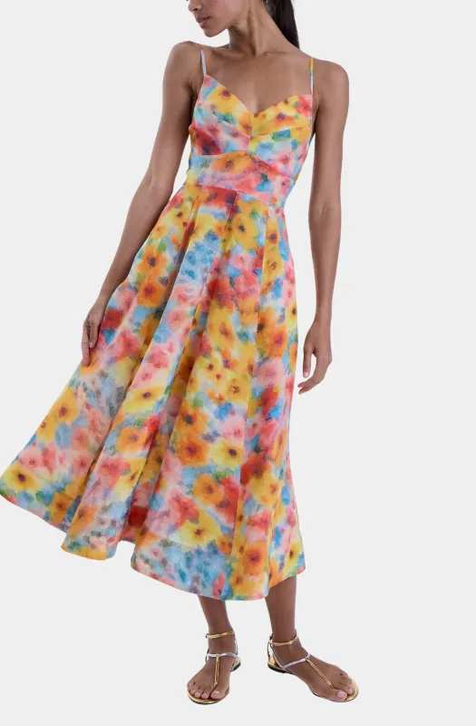 June Print Midi Dress made by Karina Grimaldi