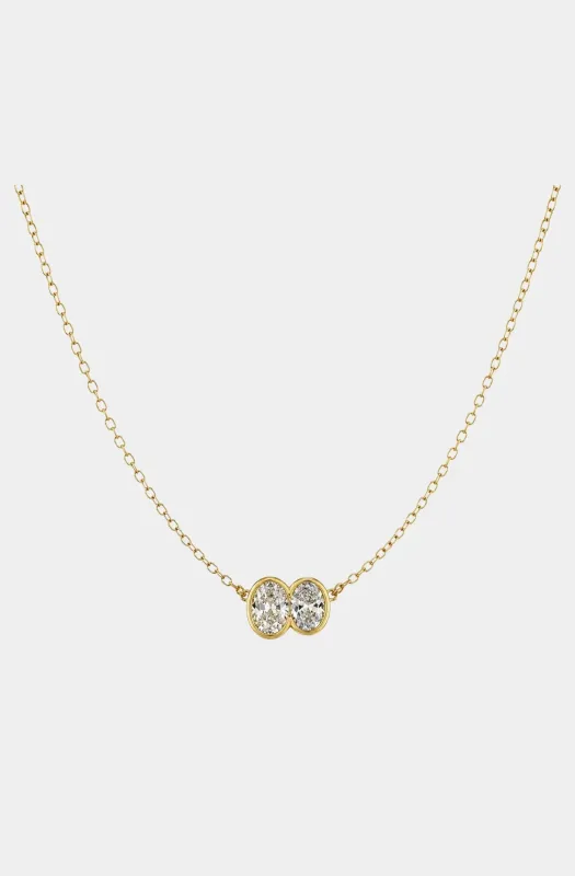 Lumi Bezel Necklace made by Hemline