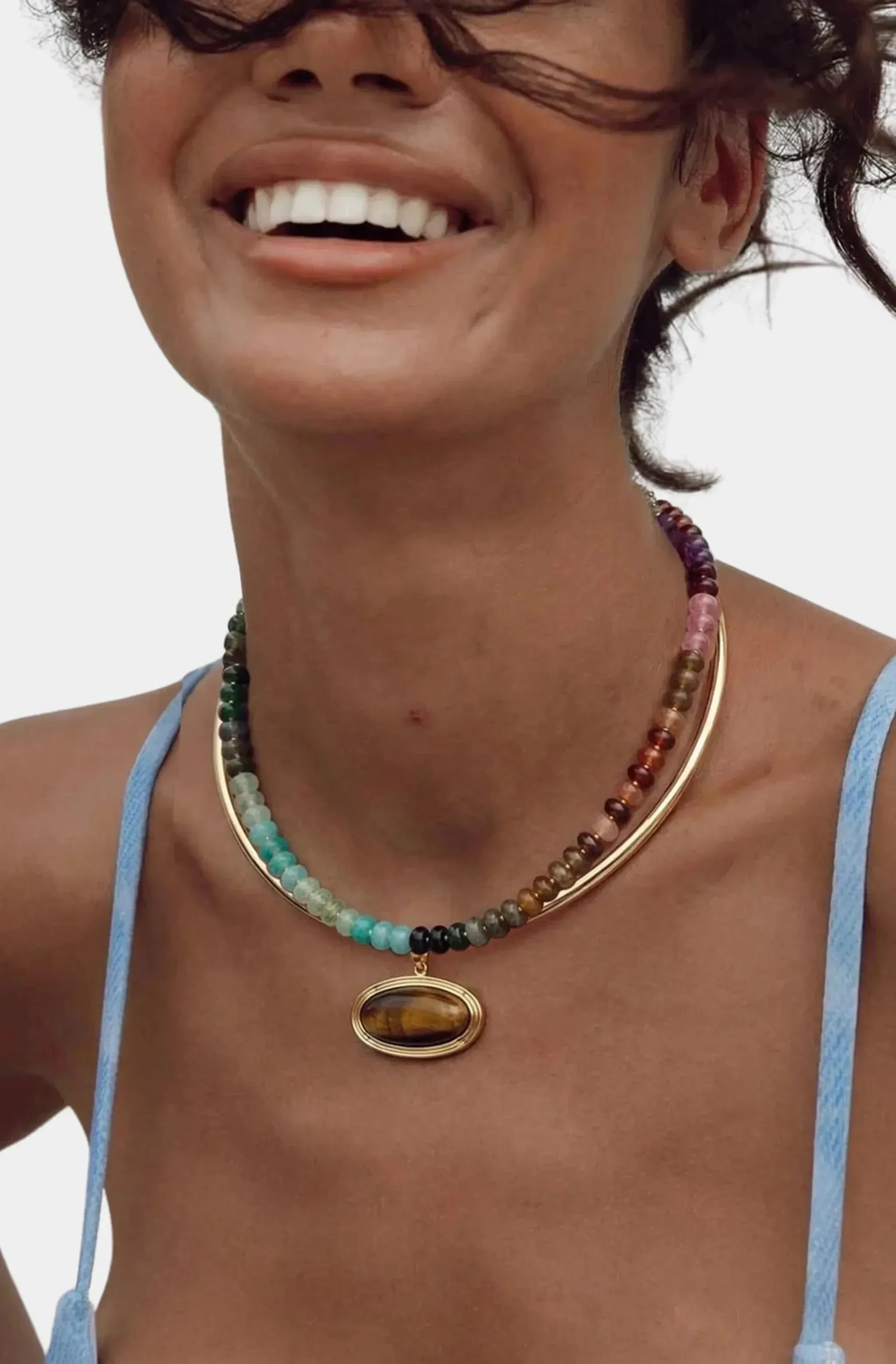 Oval Tiger Eye Charm sold by Hemline product image thumbnail 2