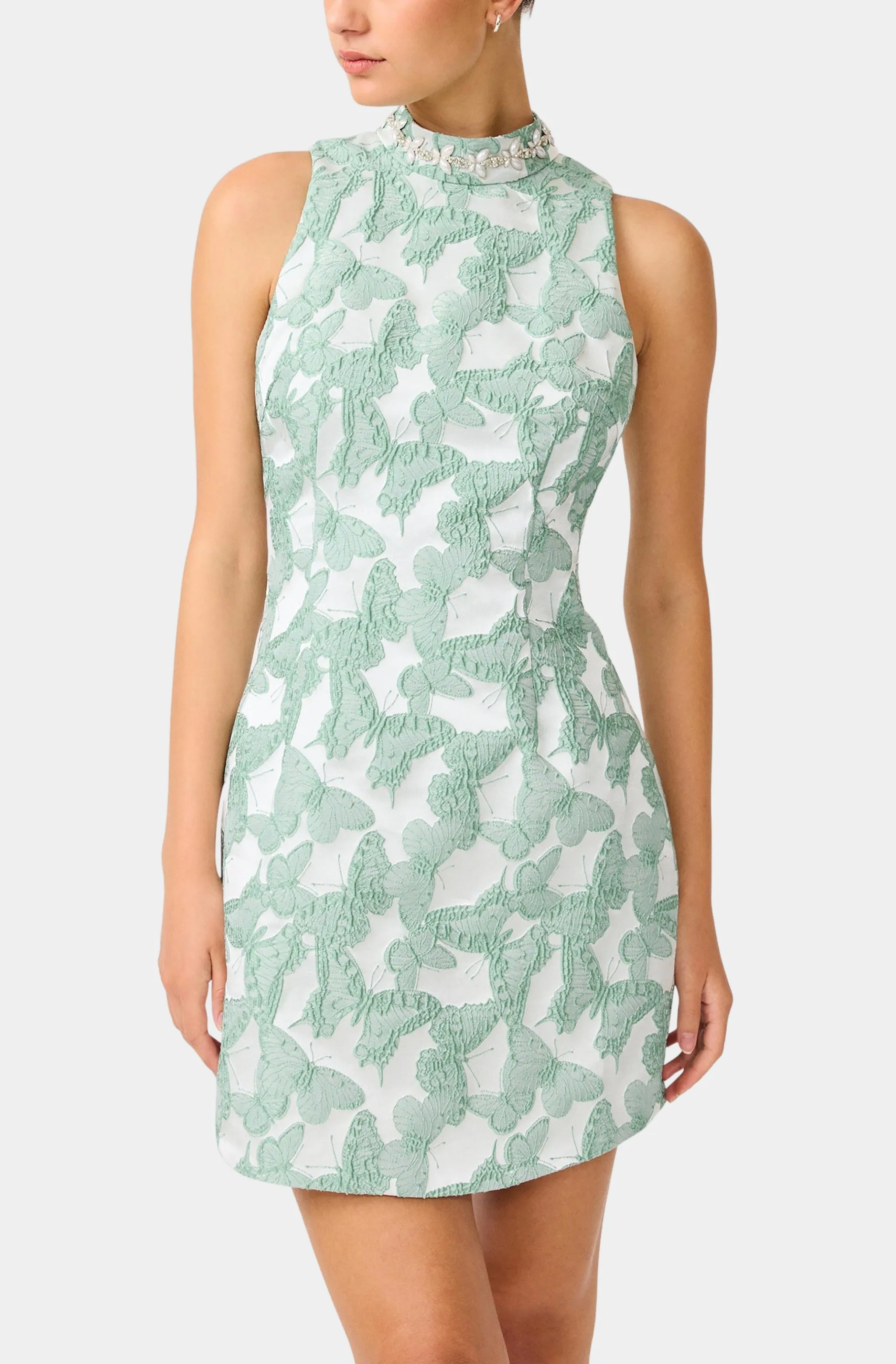 Lisette High Neck Mini Dress sold by Hemline product image thumbnail 5