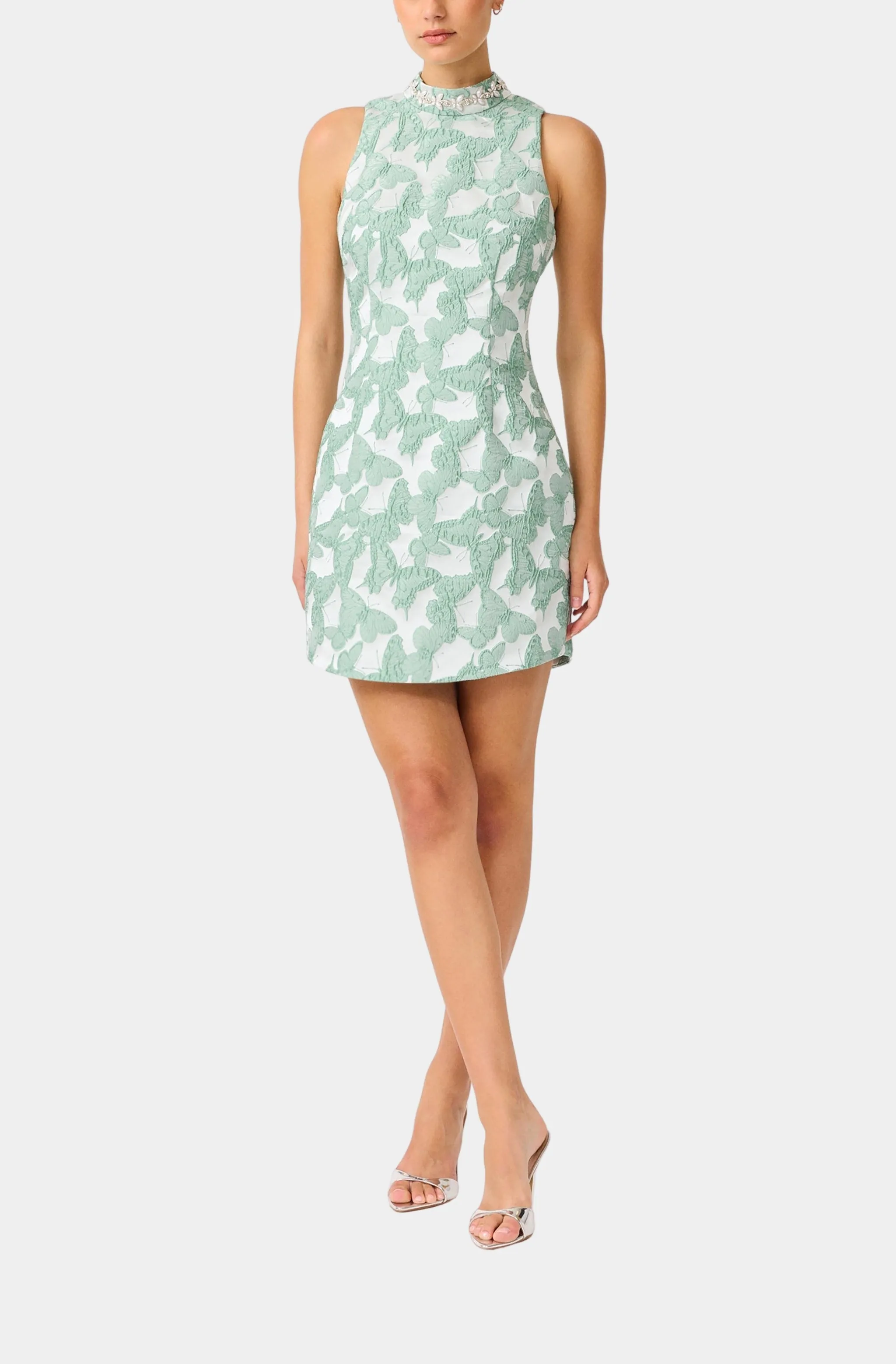 Lisette High Neck Mini Dress sold by Hemline product image thumbnail 4