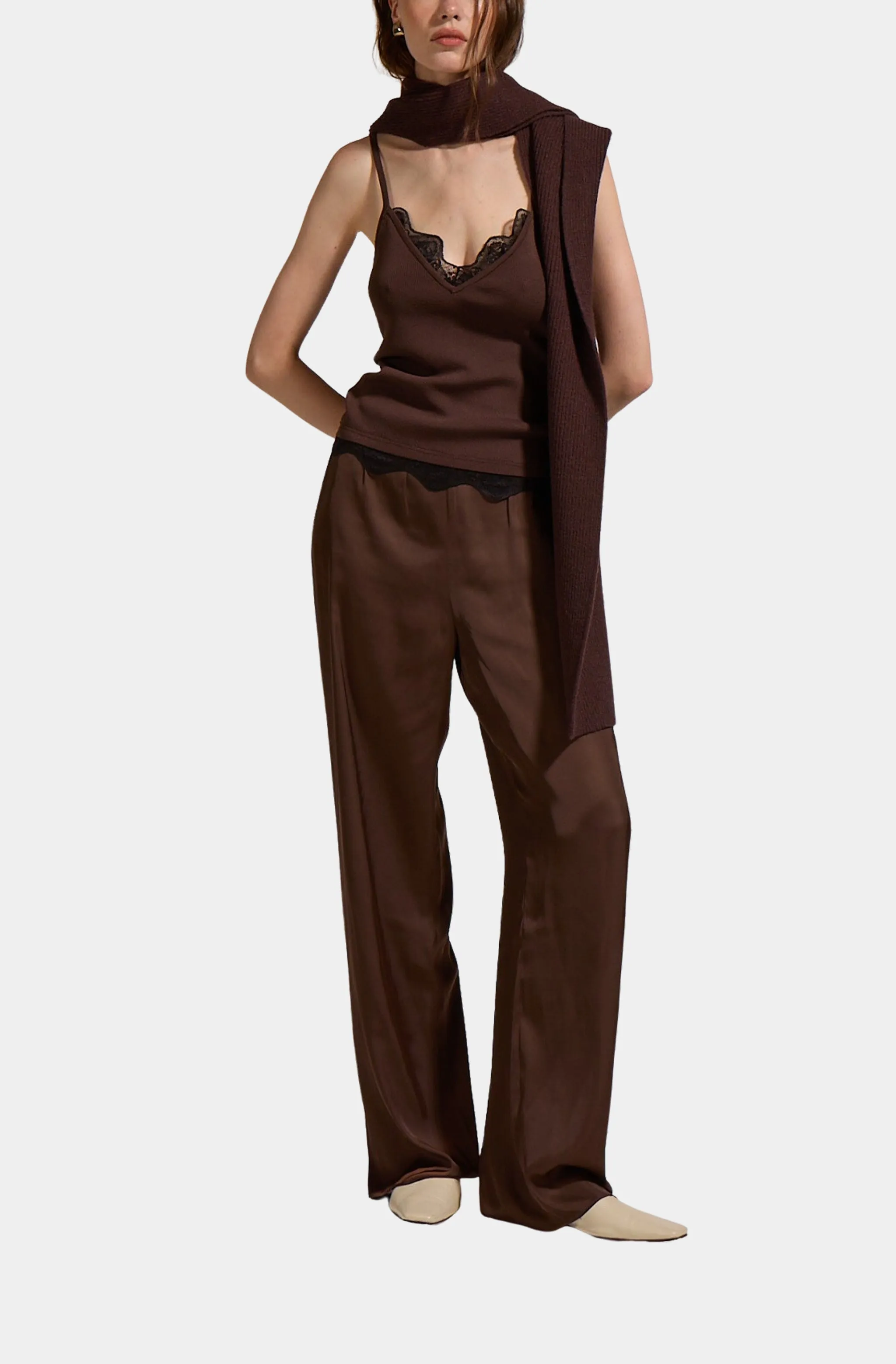 Television Lace Trim Knit Top sold by Hemline product image thumbnail 2