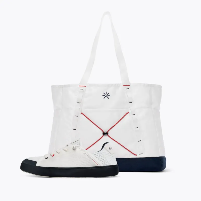 LEQ12 Sunset White Tote Pack sold by Tropicfeel