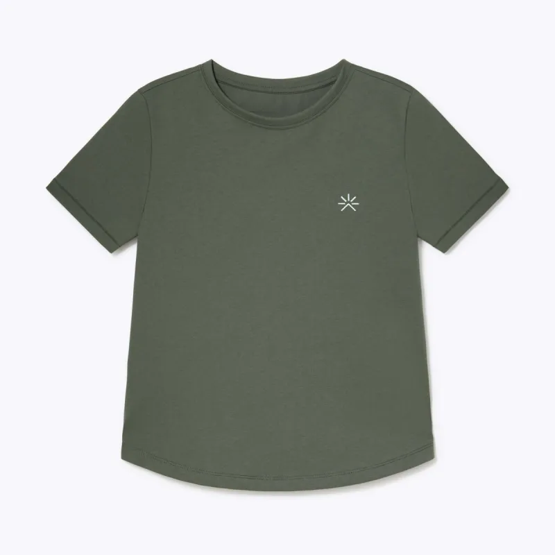 ProTravel Tee Thyme Green Woman sold by Tropicfeel