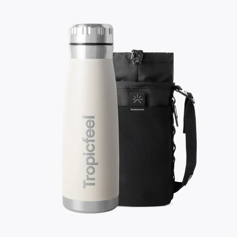 SIP™ Bottle + Daypack White Sand sold by Tropicfeel