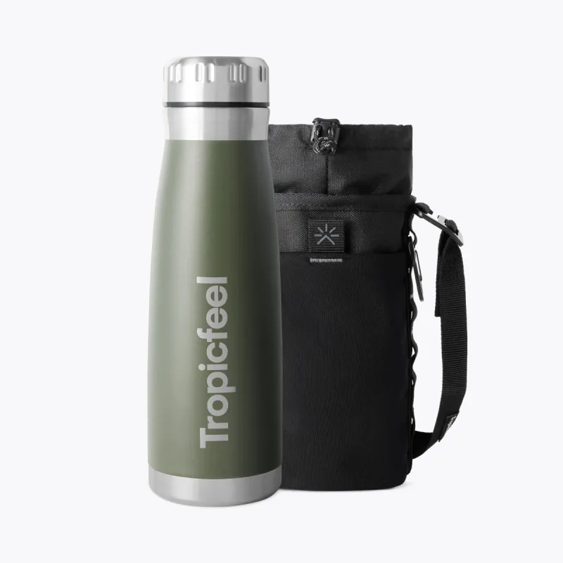SIP™ Bottle + Daypack Chive Green sold by Tropicfeel
