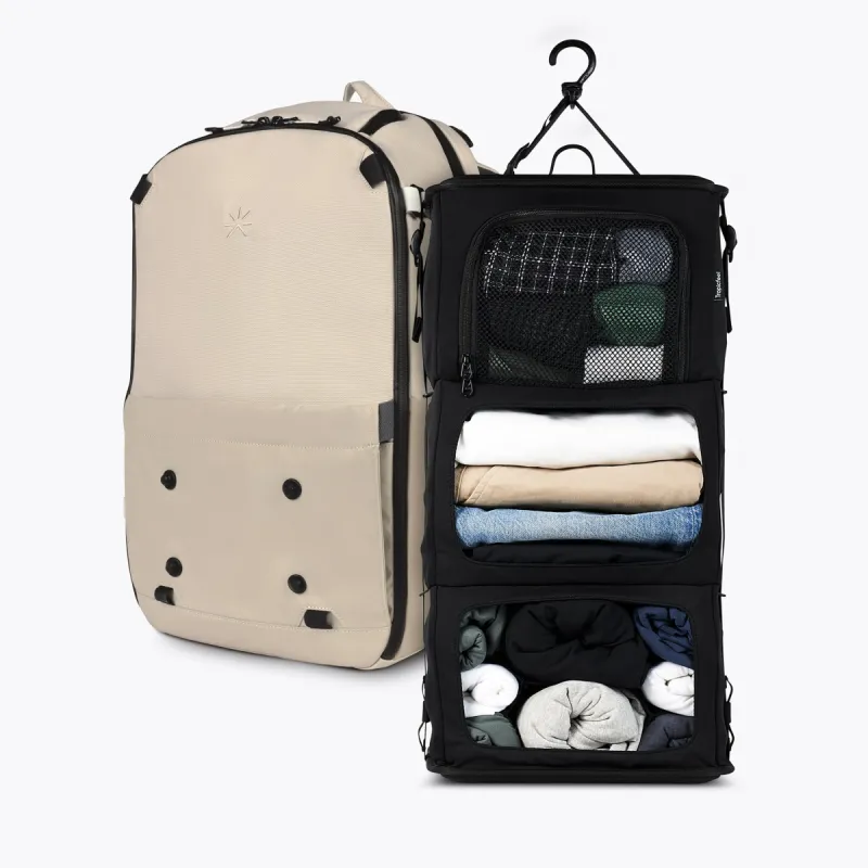 Hive Backpack and Wardrobe Walnut Sand sold by Tropicfeel