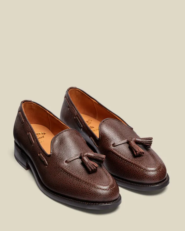 Portuguese Flannel | Sanders - Tassel Loafer - Walnut Grain made by Portuguese Flannel