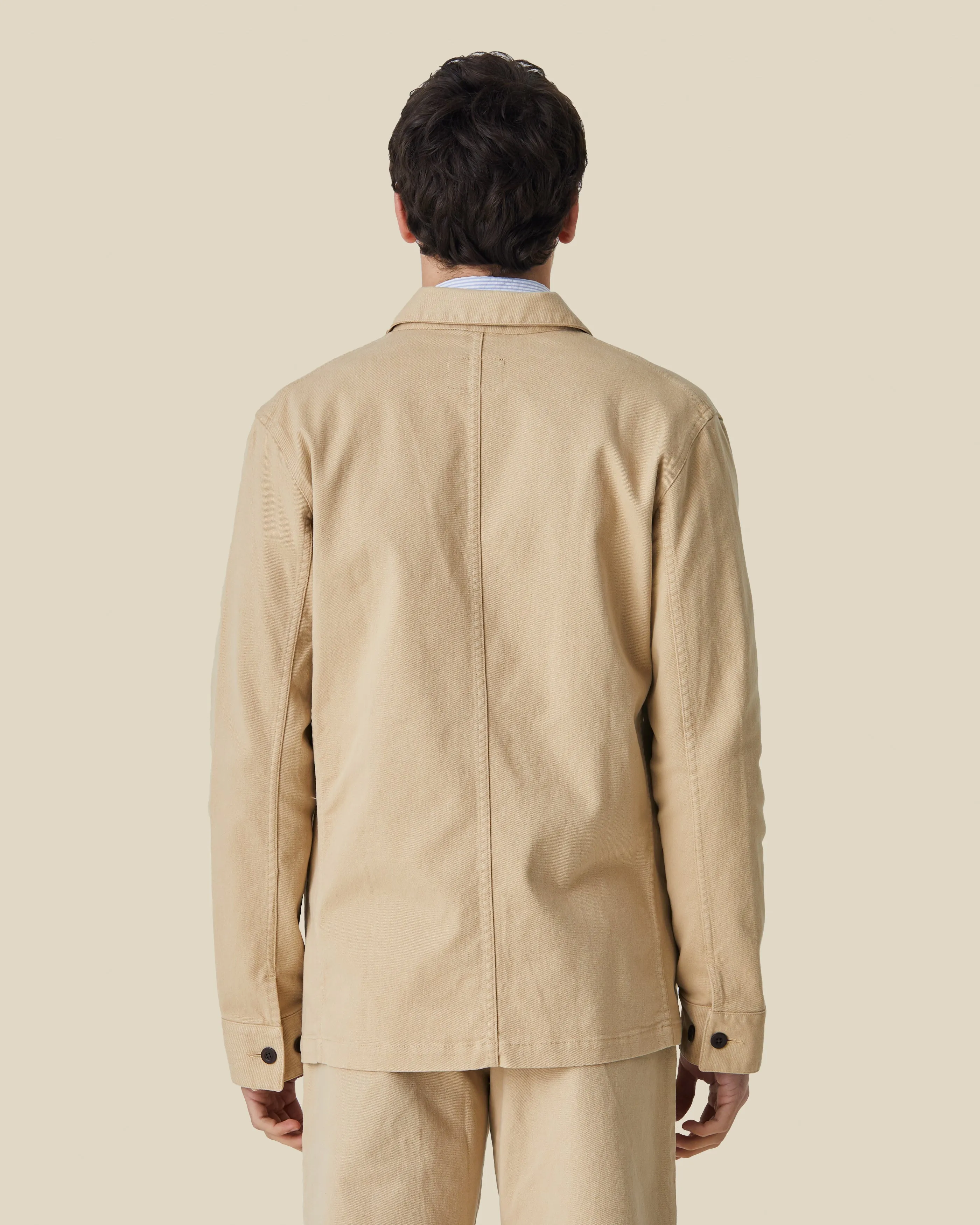 LABURA TWILL JACKET - BEIGE sold by Portuguese Flannel product image thumbnail 2