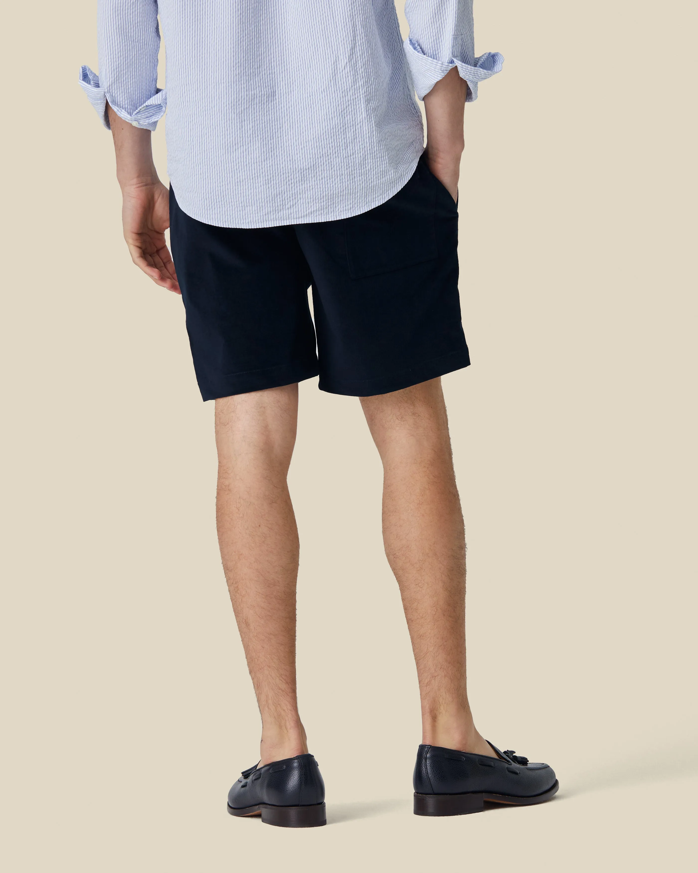 VELVET SHORTS - NAVY sold by Portuguese Flannel product image thumbnail 2