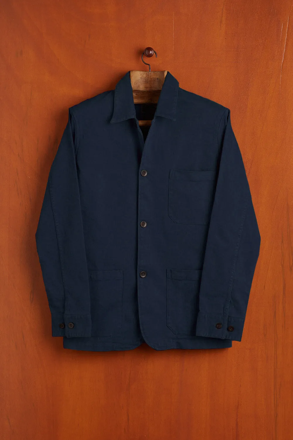 LABURA TWILL JACKET - NAVY sold by Portuguese Flannel product image thumbnail 3