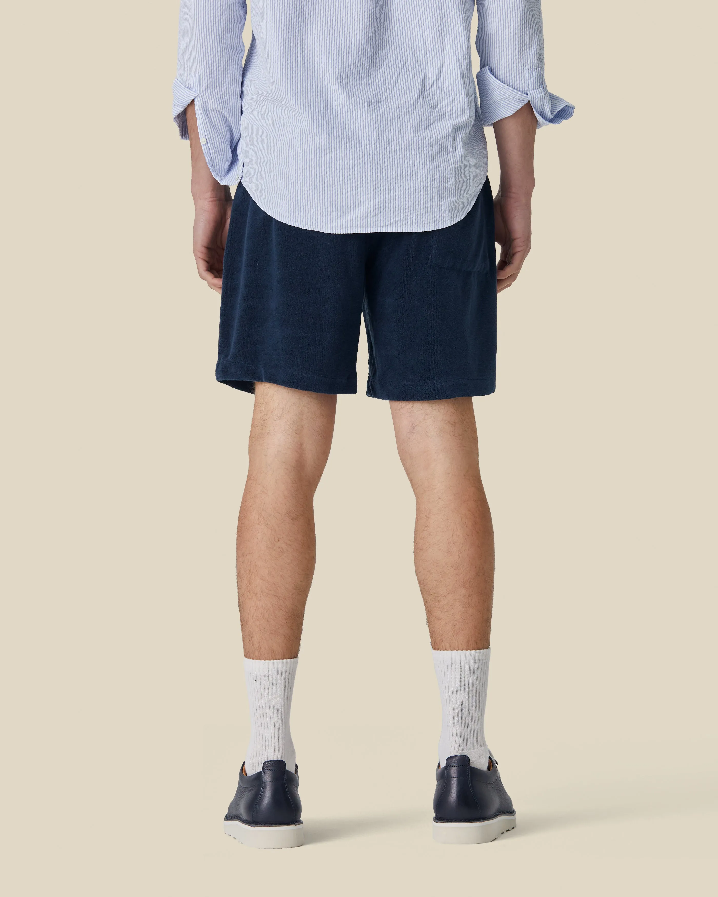 TERRY SHORTS - NAVY sold by Portuguese Flannel product image thumbnail 2