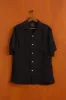 LINEN CAMP COLLAR - BLACK sold by Portuguese Flannel