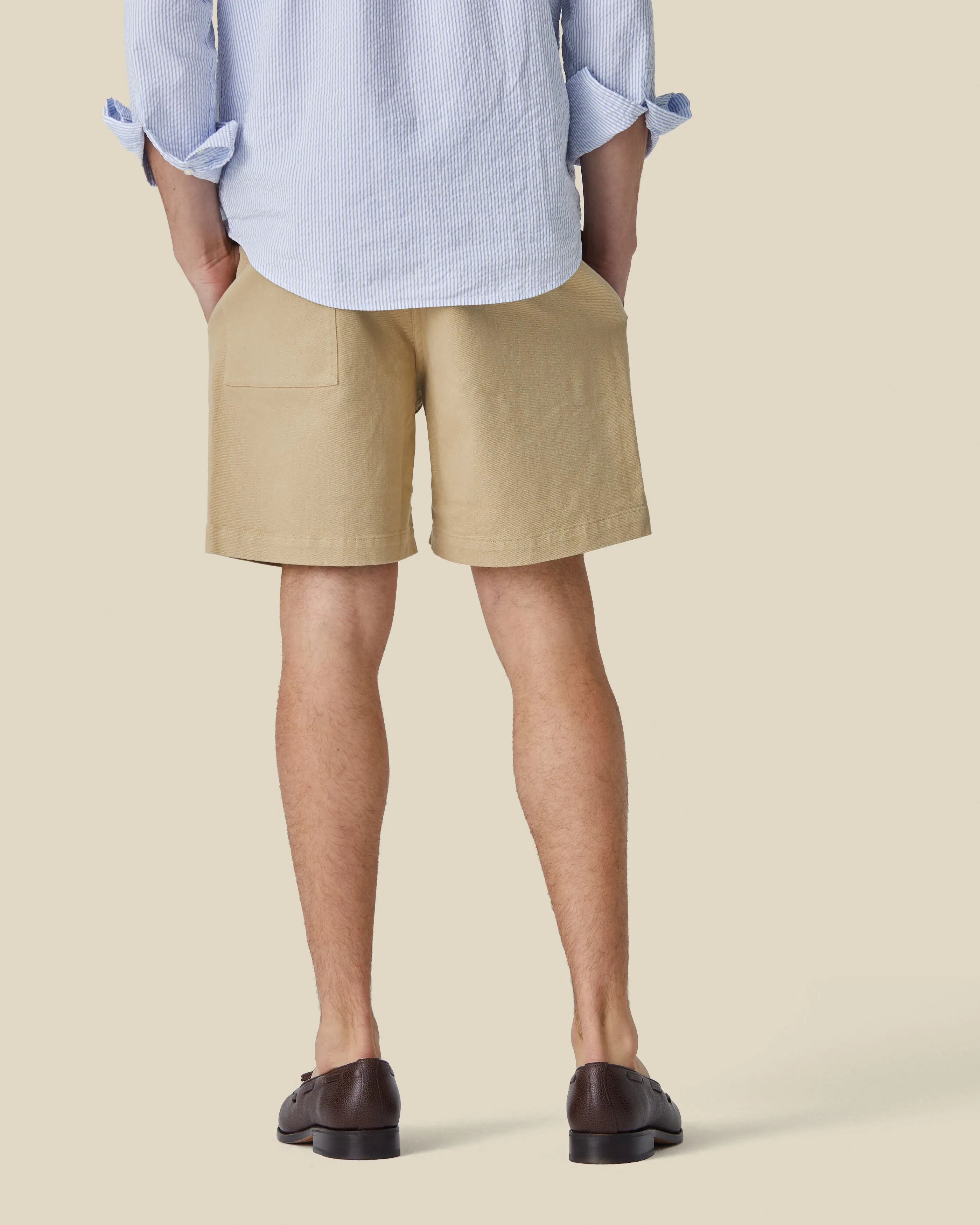 LABURA TWILL SHORTS - BEIGE sold by Portuguese Flannel product image thumbnail 2