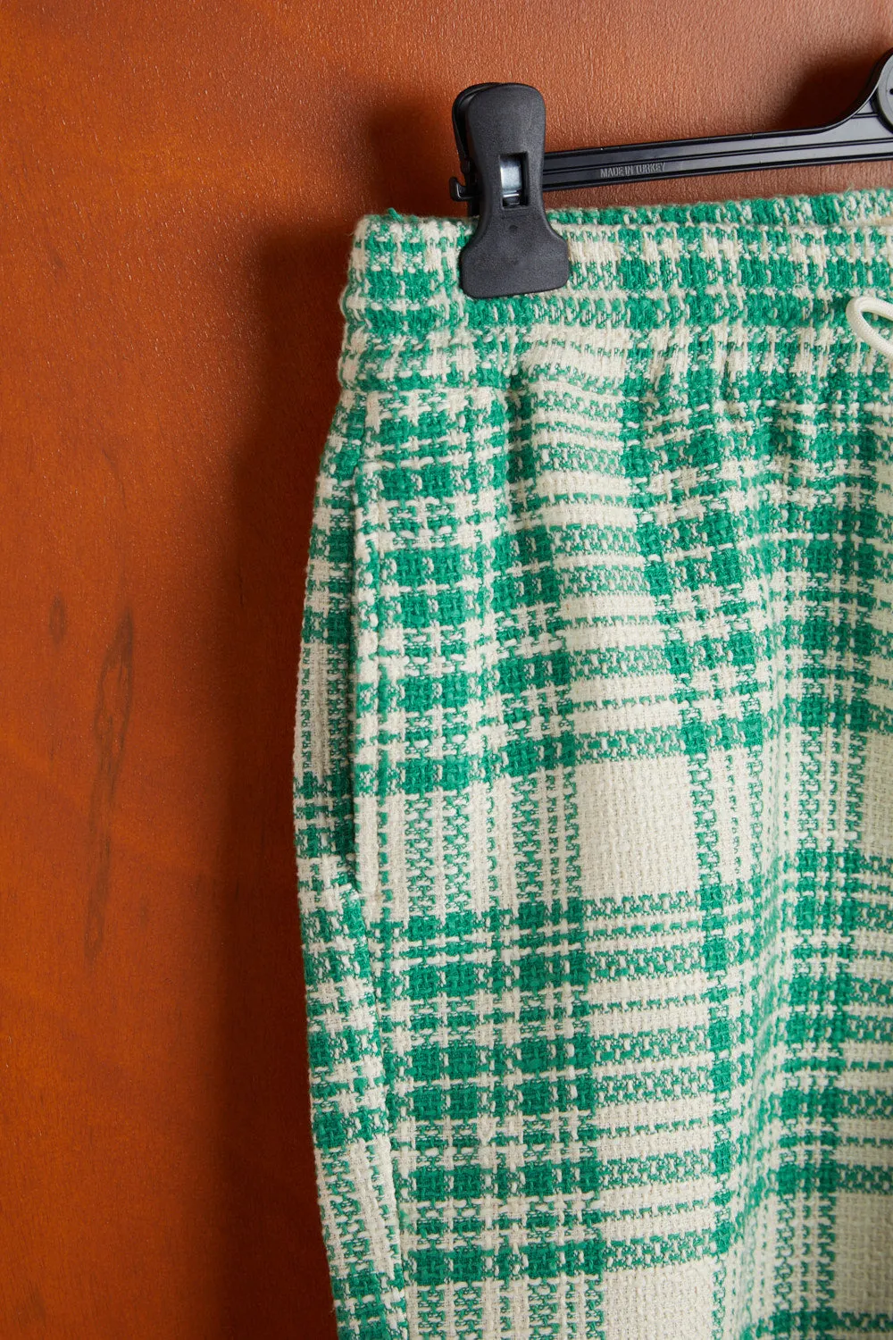 GARDEN PLAID BOUCLÉ SHORTS - GREEN sold by Portuguese Flannel product image thumbnail 5