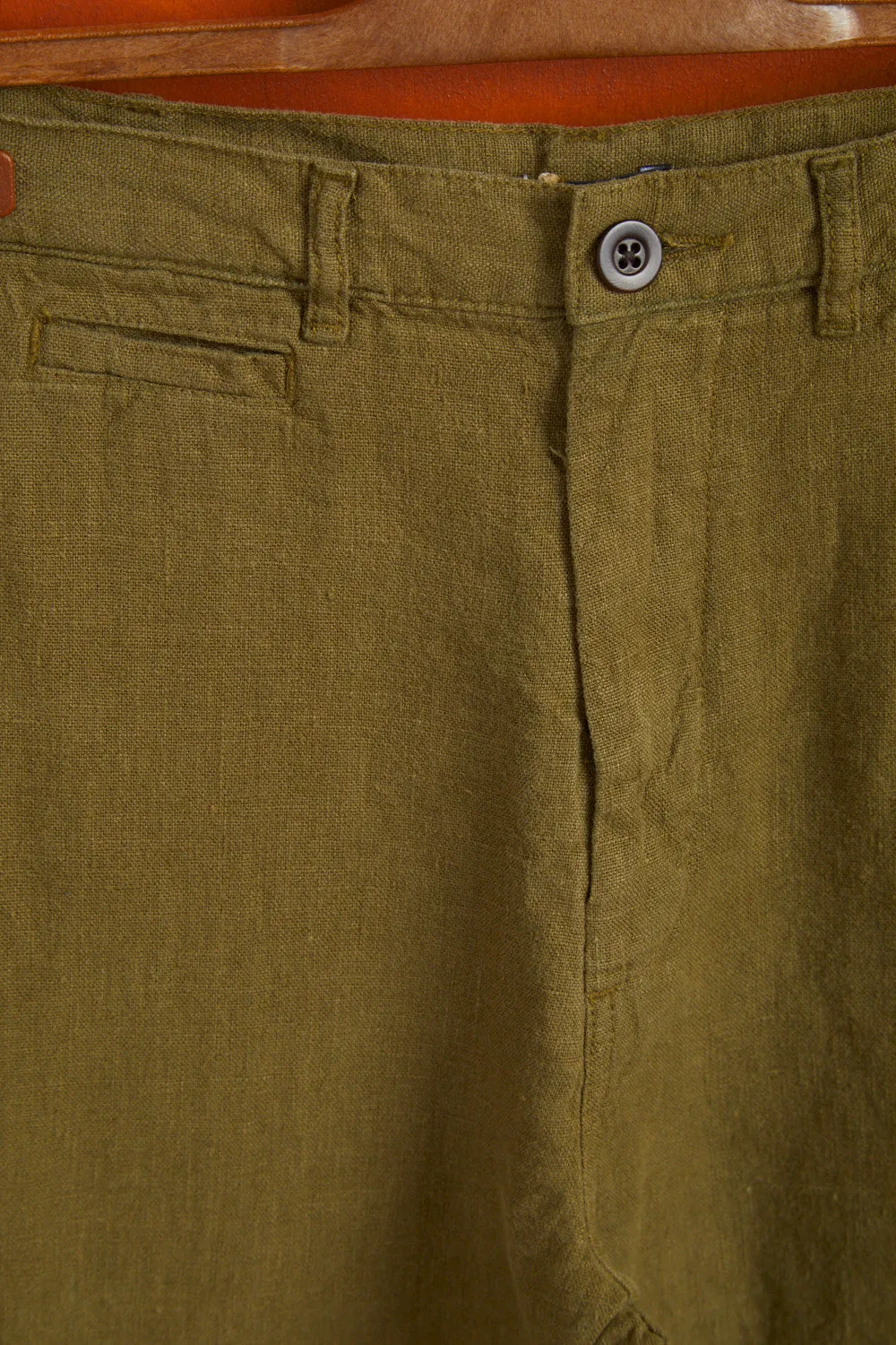 LINEN TROUSERS - OLIVE sold by Portuguese Flannel product image thumbnail 5