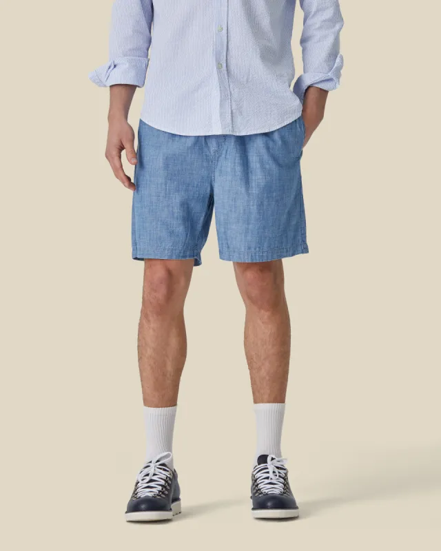 CHAMBRAY SHORTS sold by Portuguese Flannel