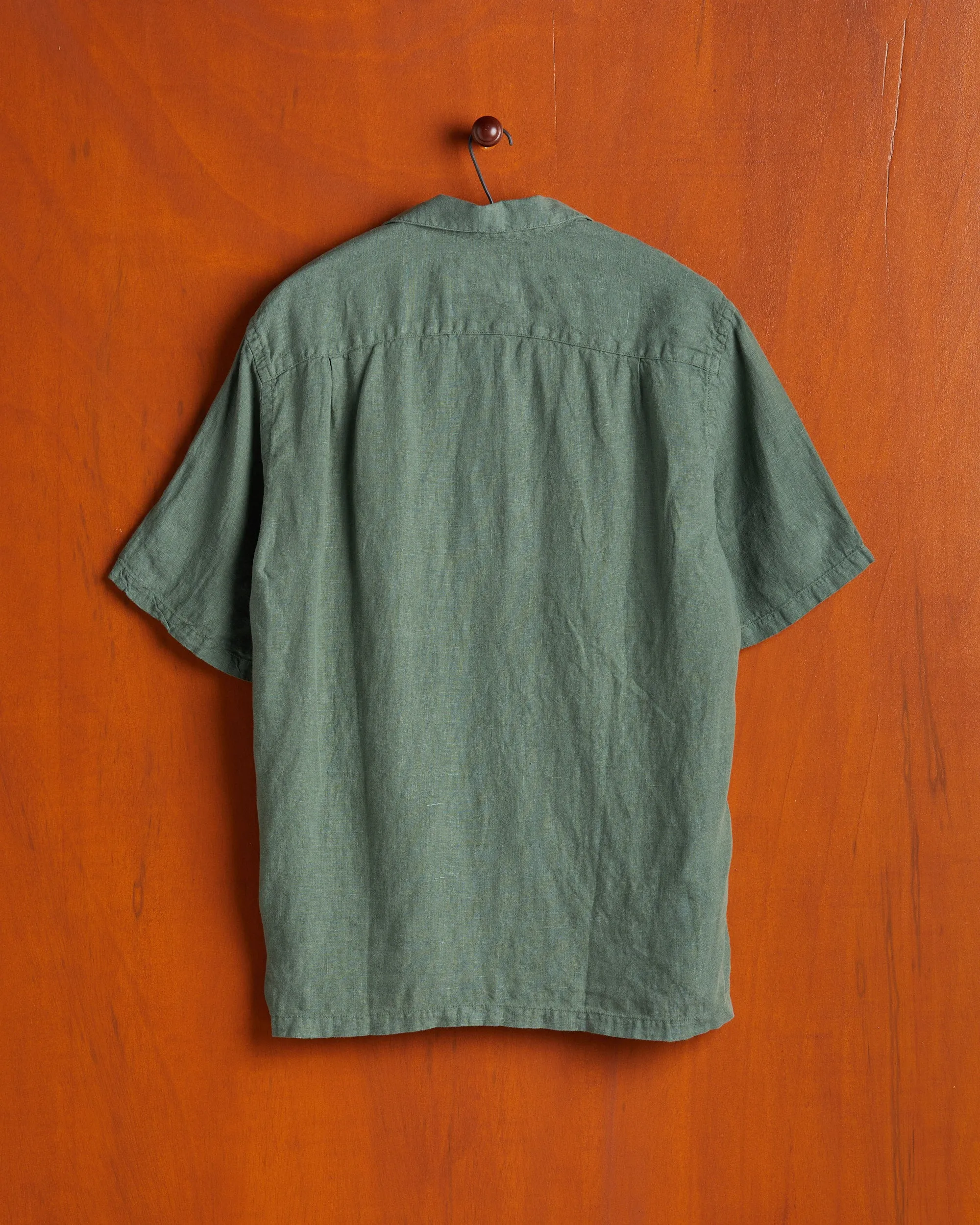 LINEN CAMP COLLAR - DRY GREEN sold by Portuguese Flannel product image thumbnail 4