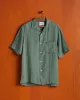 LINEN CAMP COLLAR - DRY GREEN sold by Portuguese Flannel