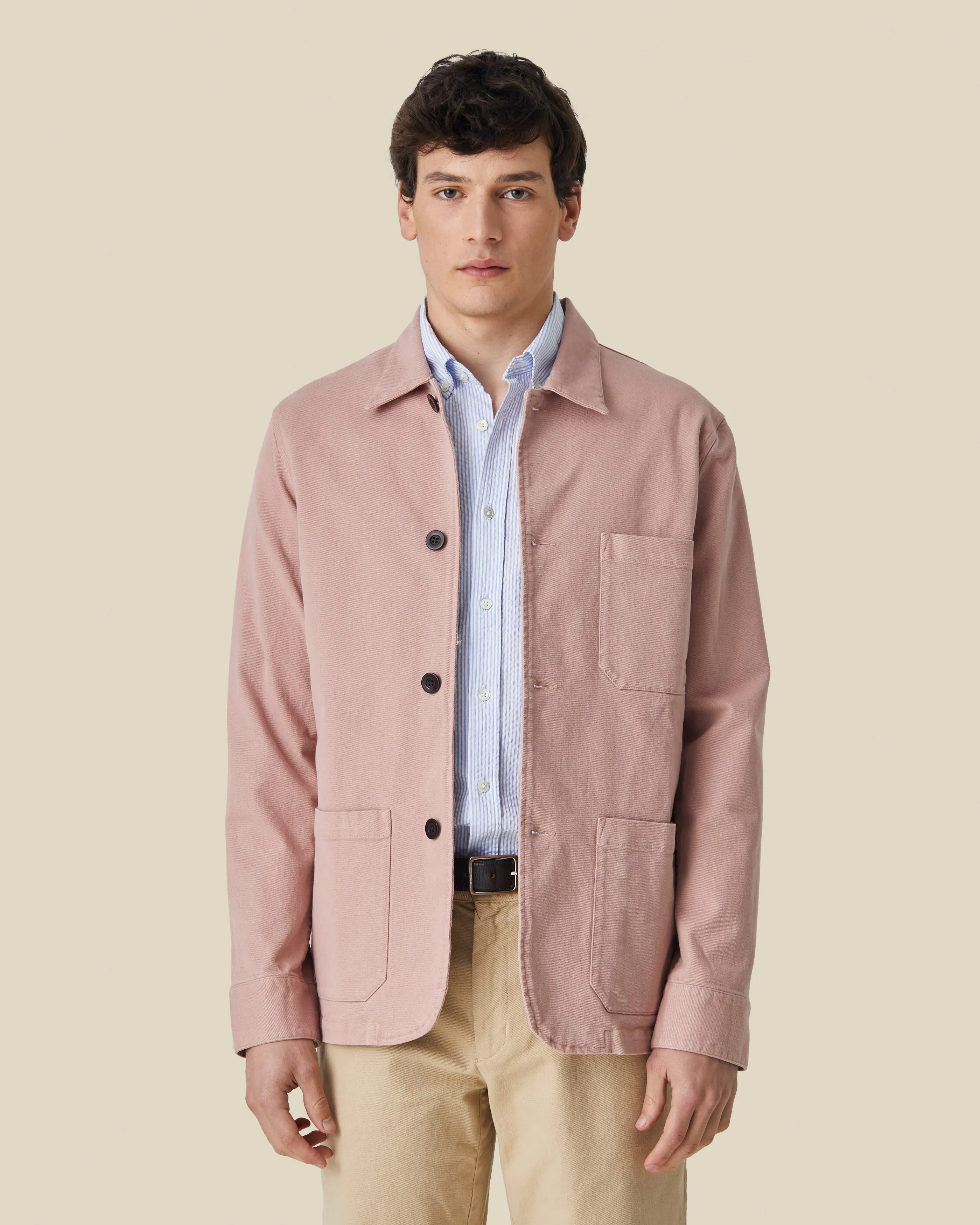 LABURA TWILL JACKET - ROSE sold by Portuguese Flannel