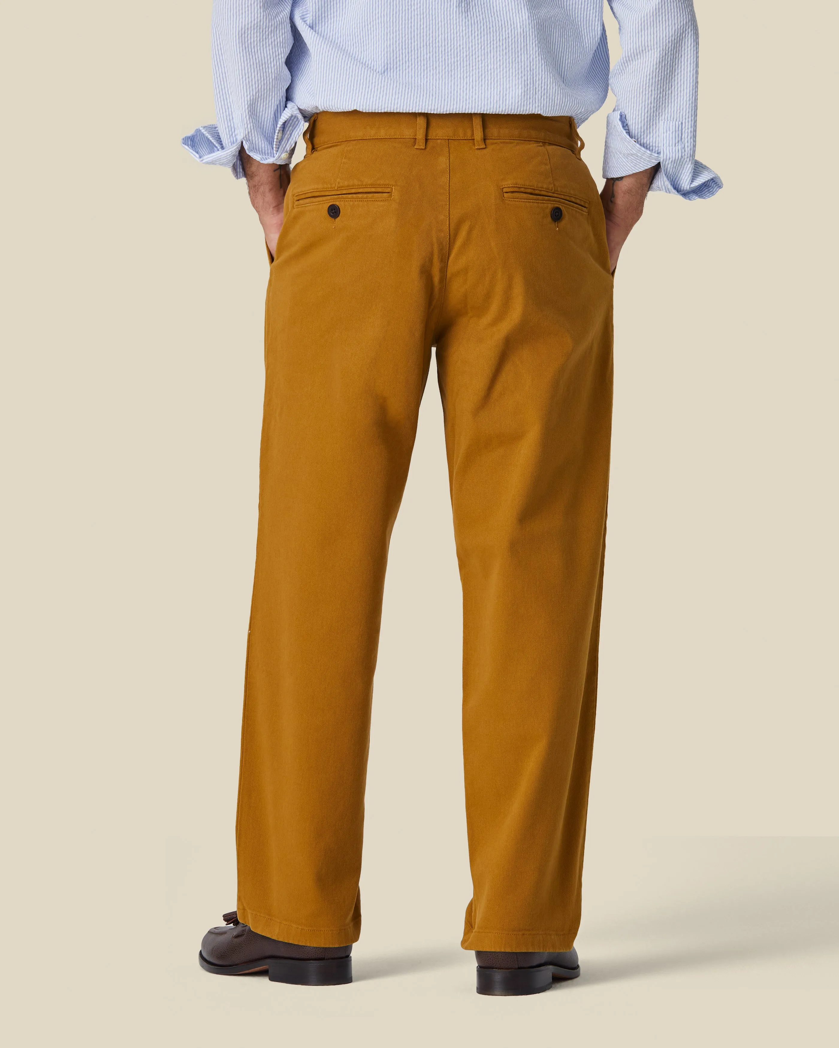 LABURA TWILL TROUSRES - BRONZE sold by Portuguese Flannel product image thumbnail 2