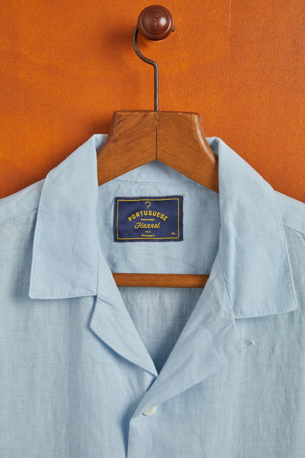 LINEN CAMP COLLAR - SKY sold by Portuguese Flannel product image thumbnail 4