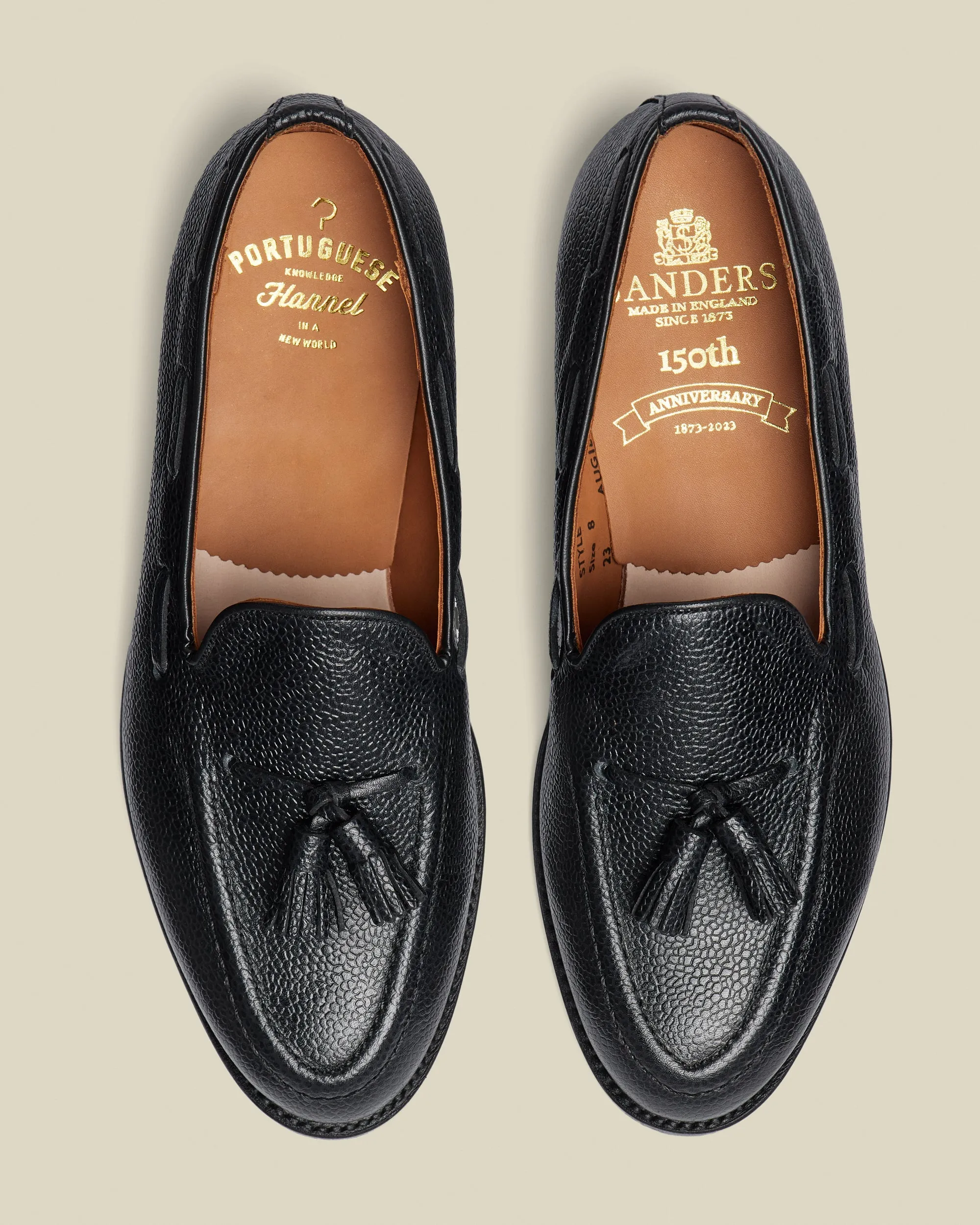 Portuguese Flannel | Sanders - Tassel Loafer - Black Grain sold by Portuguese Flannel product image thumbnail 4