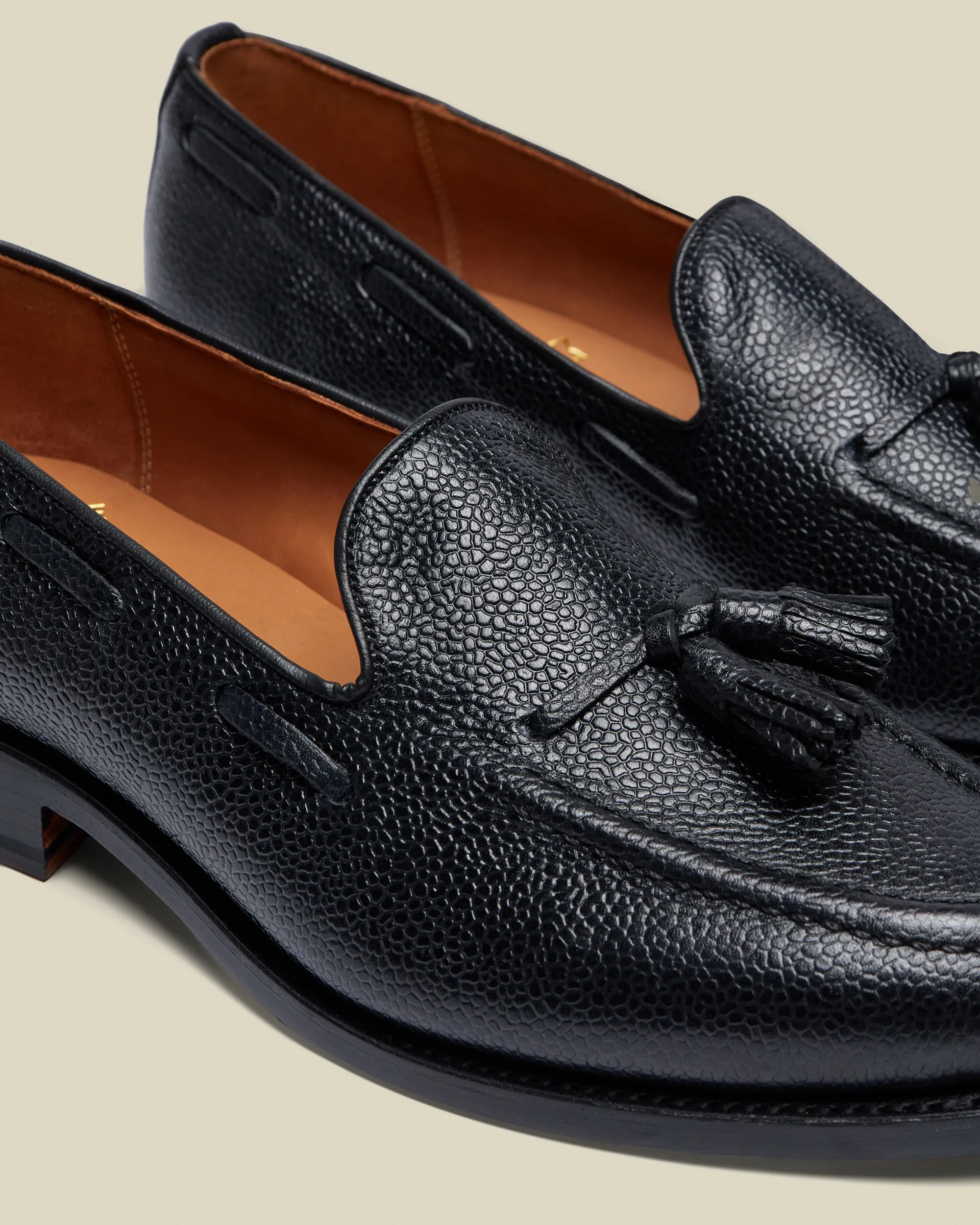 Portuguese Flannel | Sanders - Tassel Loafer - Black Grain sold by Portuguese Flannel product image thumbnail 3