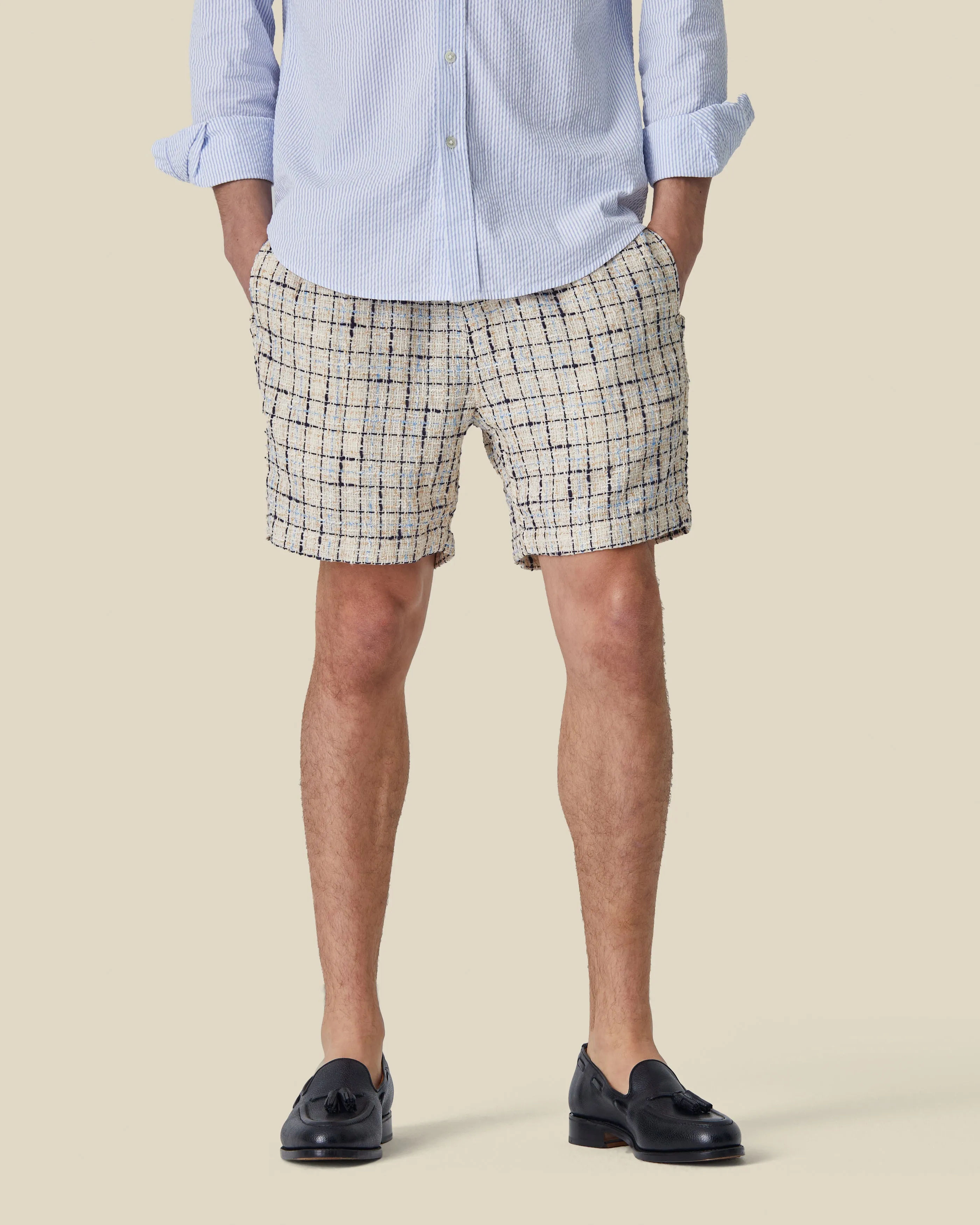 TIMBER BOUCLÉ SHORTS sold by Portuguese Flannel
