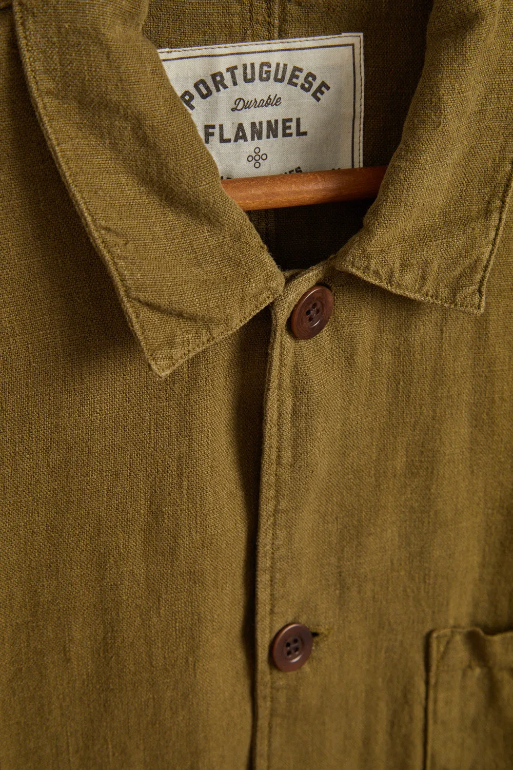 LABURA LINEN JACKET - OLIVE sold by Portuguese Flannel product image thumbnail 5