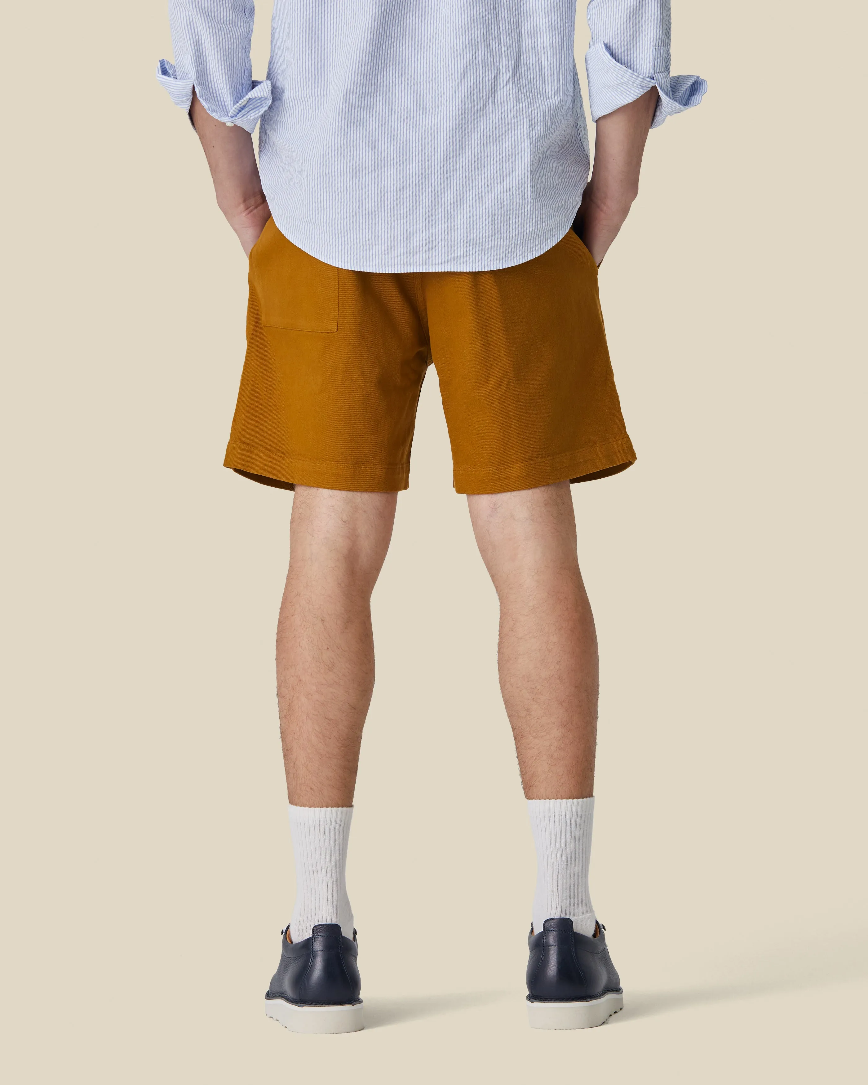 LABURA TWILL SHORTS - BRONZE sold by Portuguese Flannel product image thumbnail 2