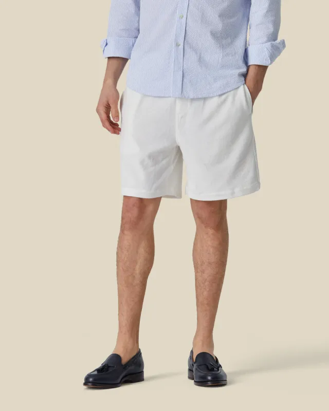 TERRY SHORTS - ECRU sold by Portuguese Flannel
