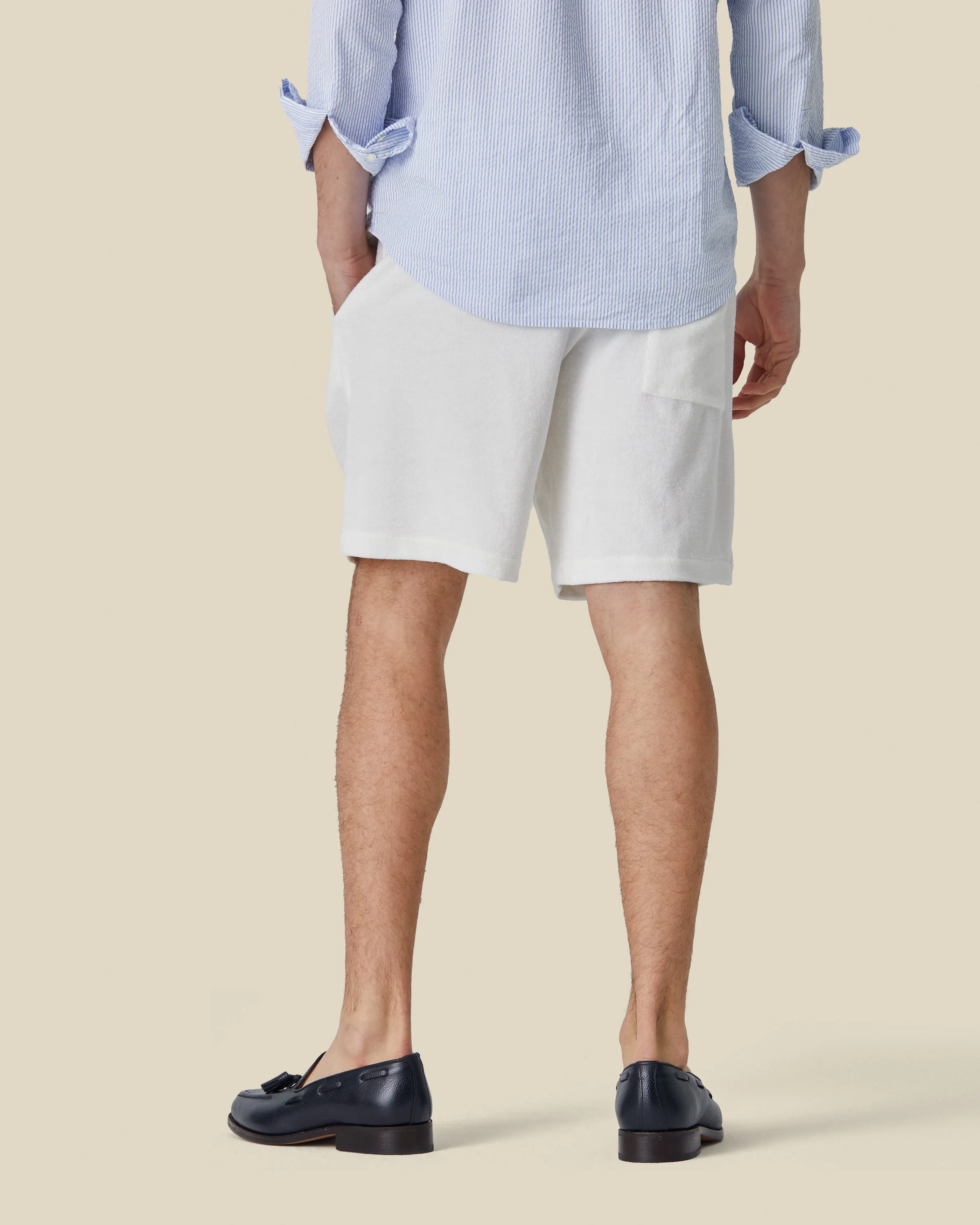 TERRY SHORTS - ECRU sold by Portuguese Flannel product image thumbnail 2