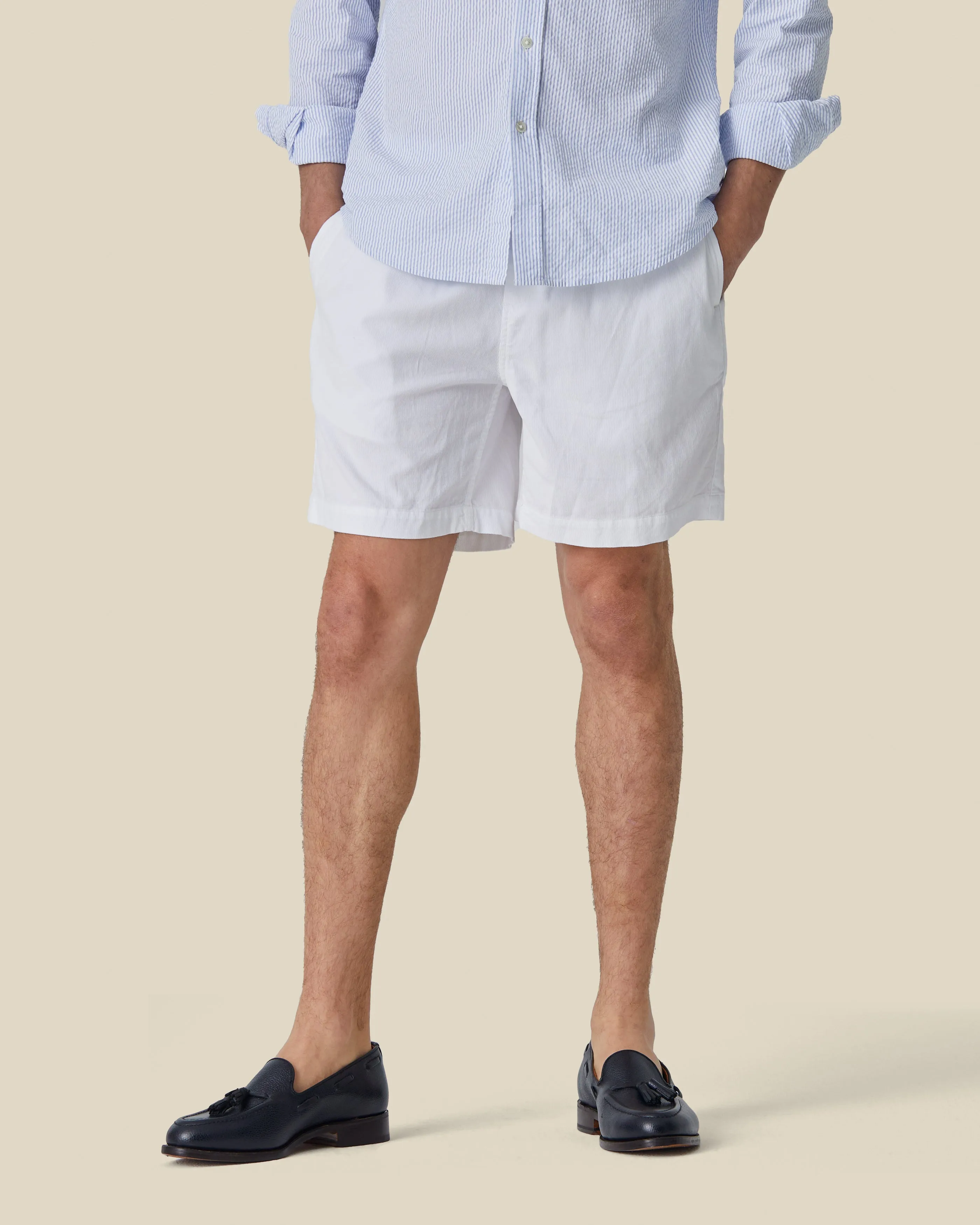 CORD SHORTS - WHITE sold by Portuguese Flannel