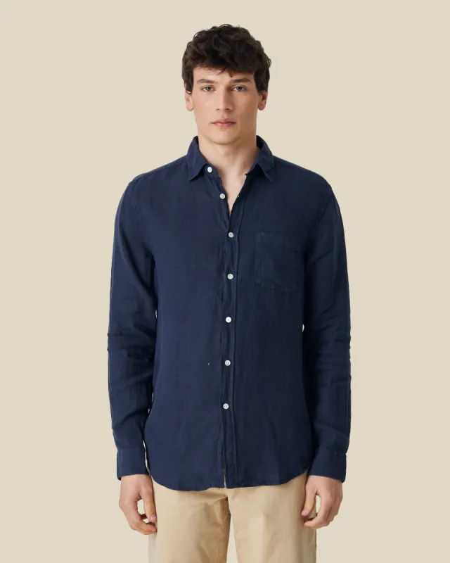 LINEN - NAVY sold by Portuguese Flannel