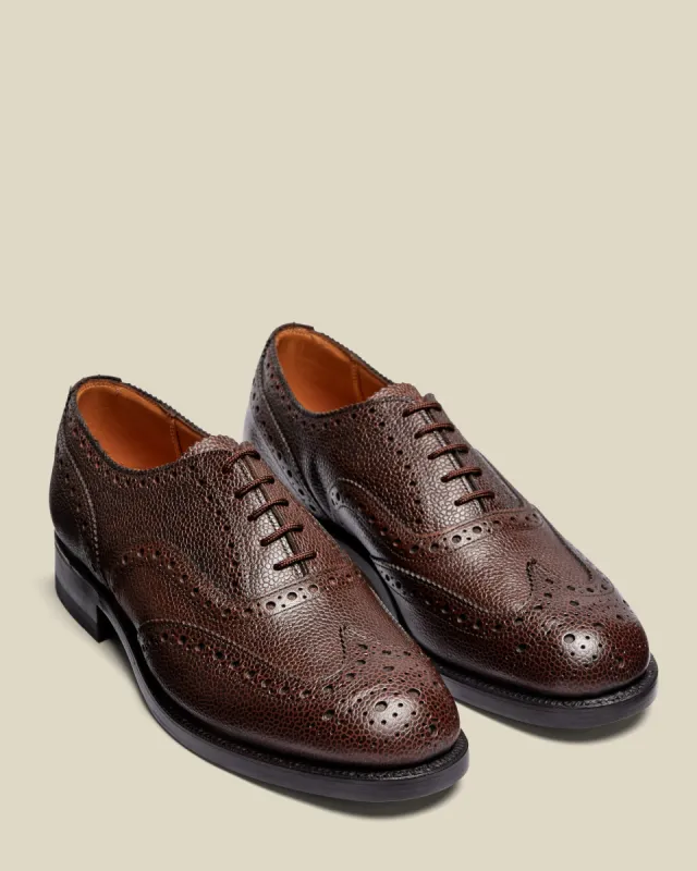 Portuguese Flannel | Sanders - Highland Brogue - Walnut Grain made by Portuguese Flannel