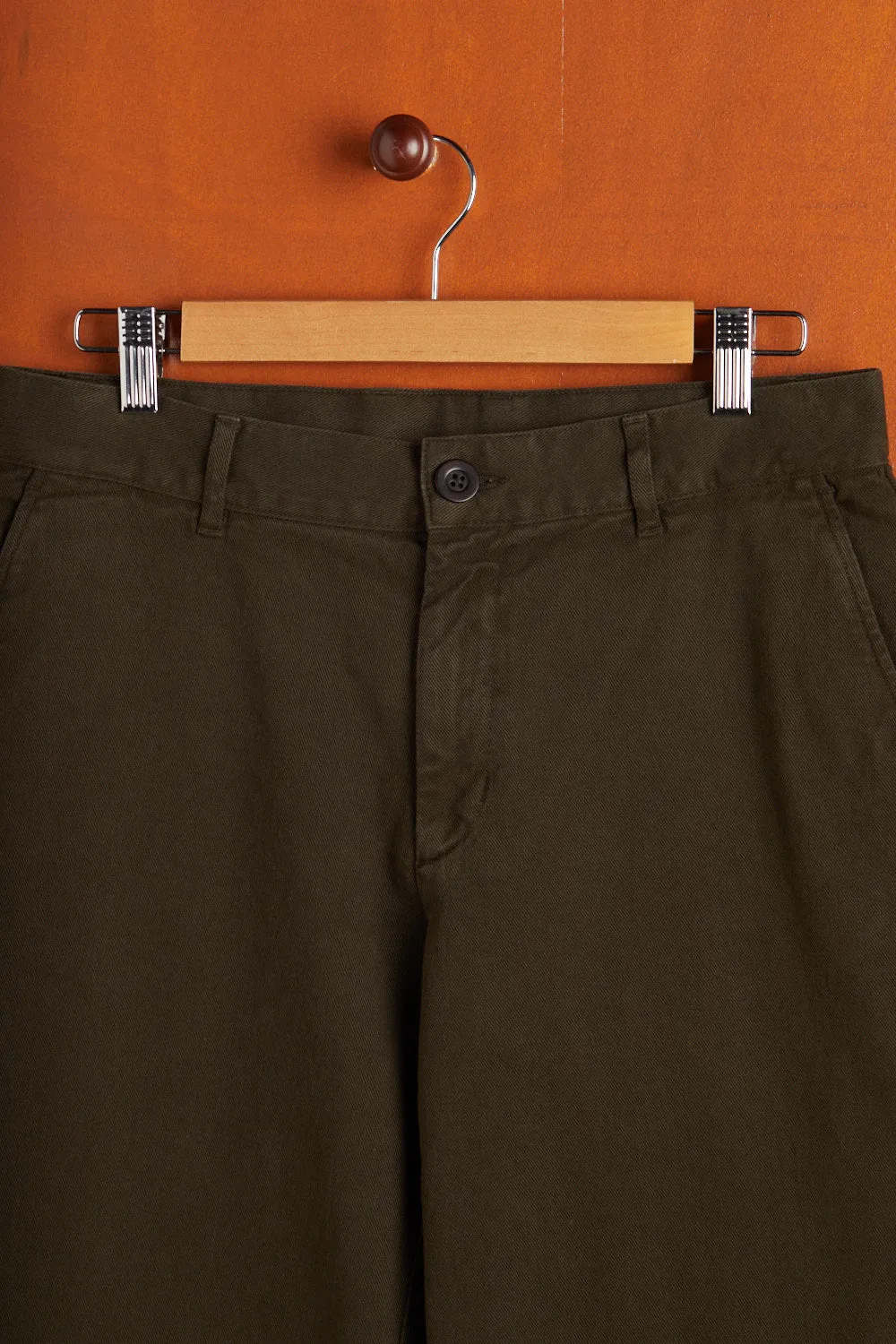 LABURA TWILL TROUSERS - OLIVE sold by Portuguese Flannel product image thumbnail 4