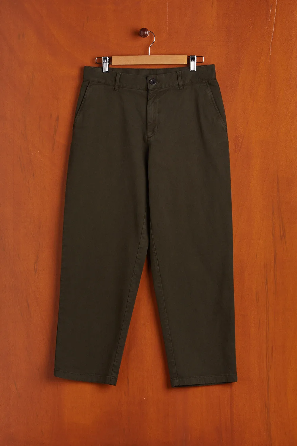 LABURA TWILL TROUSERS - OLIVE sold by Portuguese Flannel product image thumbnail 3