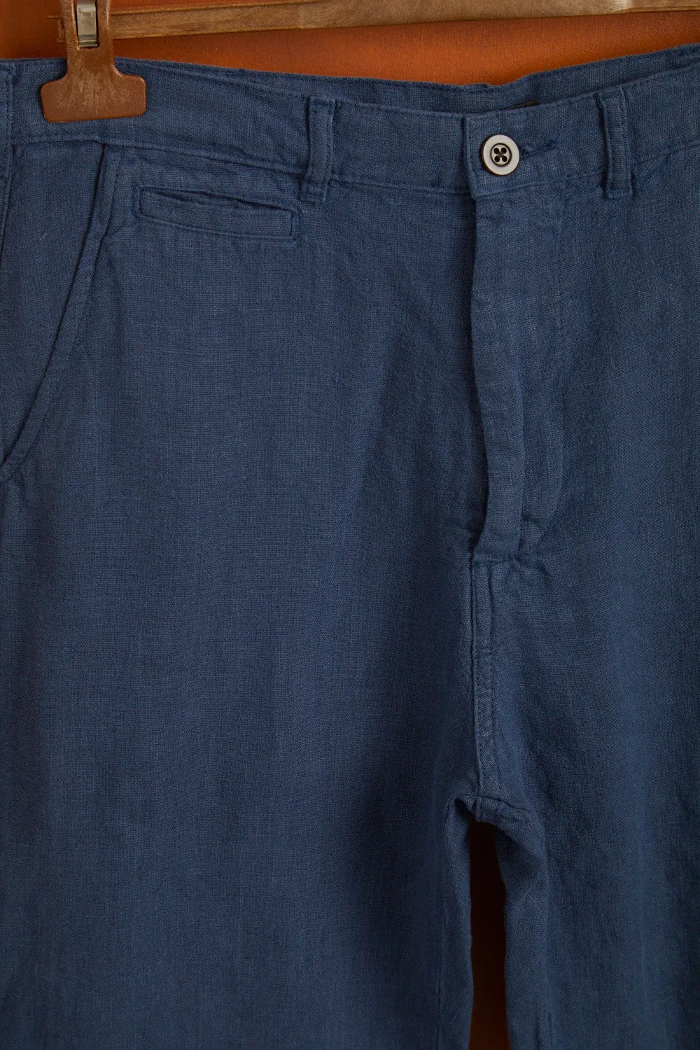 LINEN TROUSERS - NAVY sold by Portuguese Flannel product image thumbnail 4