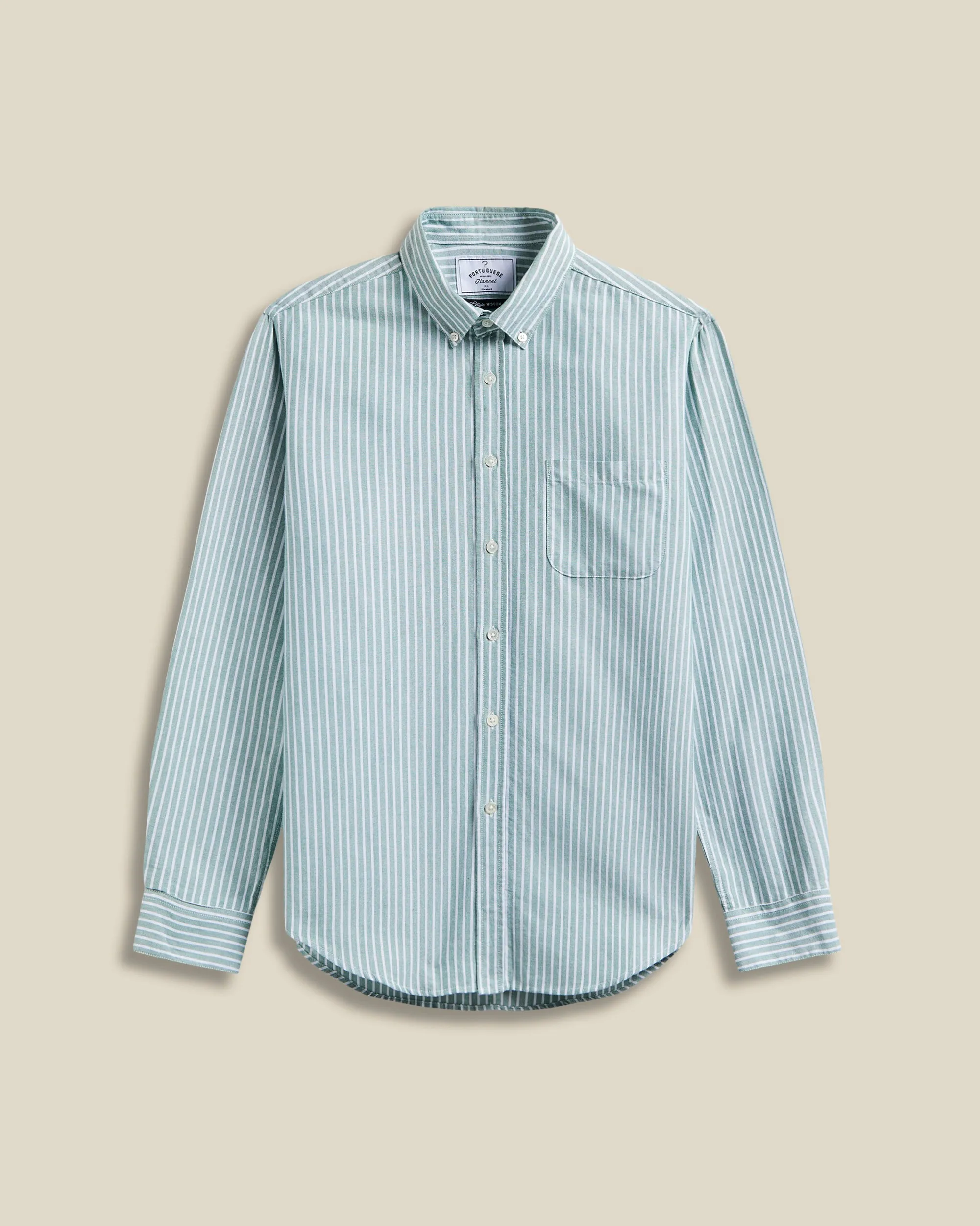 Belavista Stripe - Green sold by Portuguese Flannel