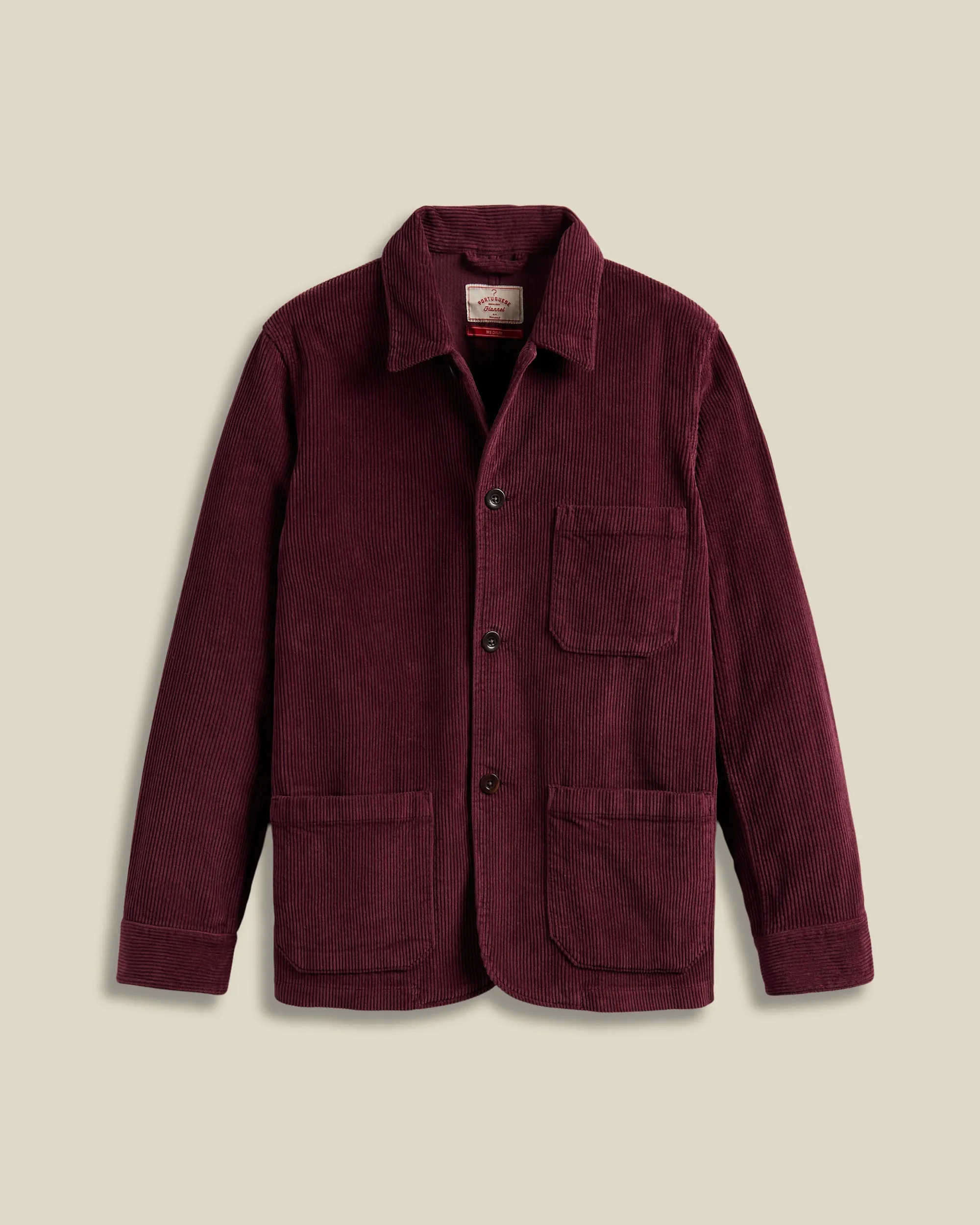 Labura Corduroy - Bordeaux sold by Portuguese Flannel