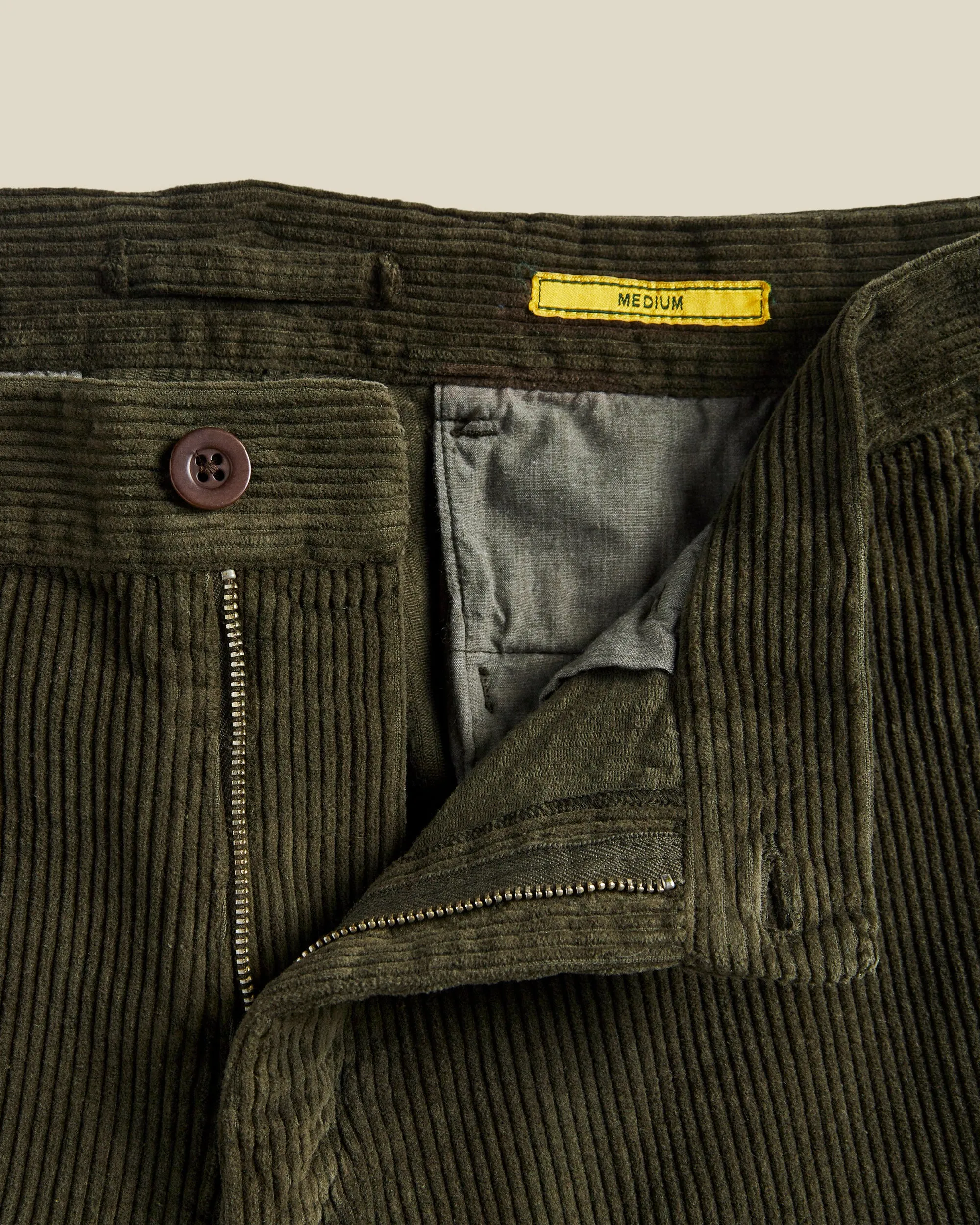 Corduroy Trousers - Olive sold by Portuguese Flannel product image thumbnail 3