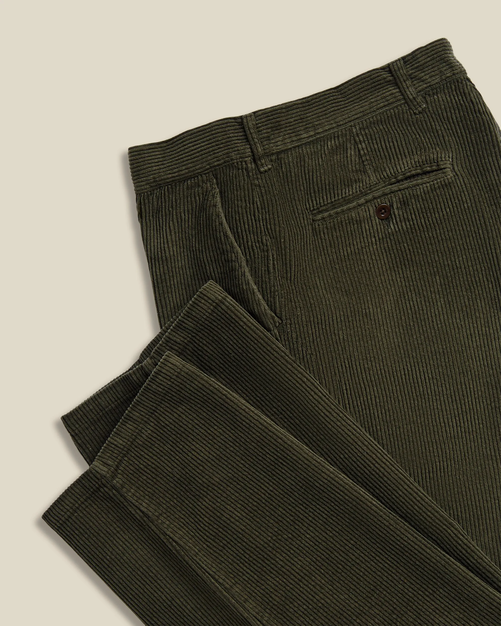 Corduroy Trousers - Olive sold by Portuguese Flannel product image thumbnail 4