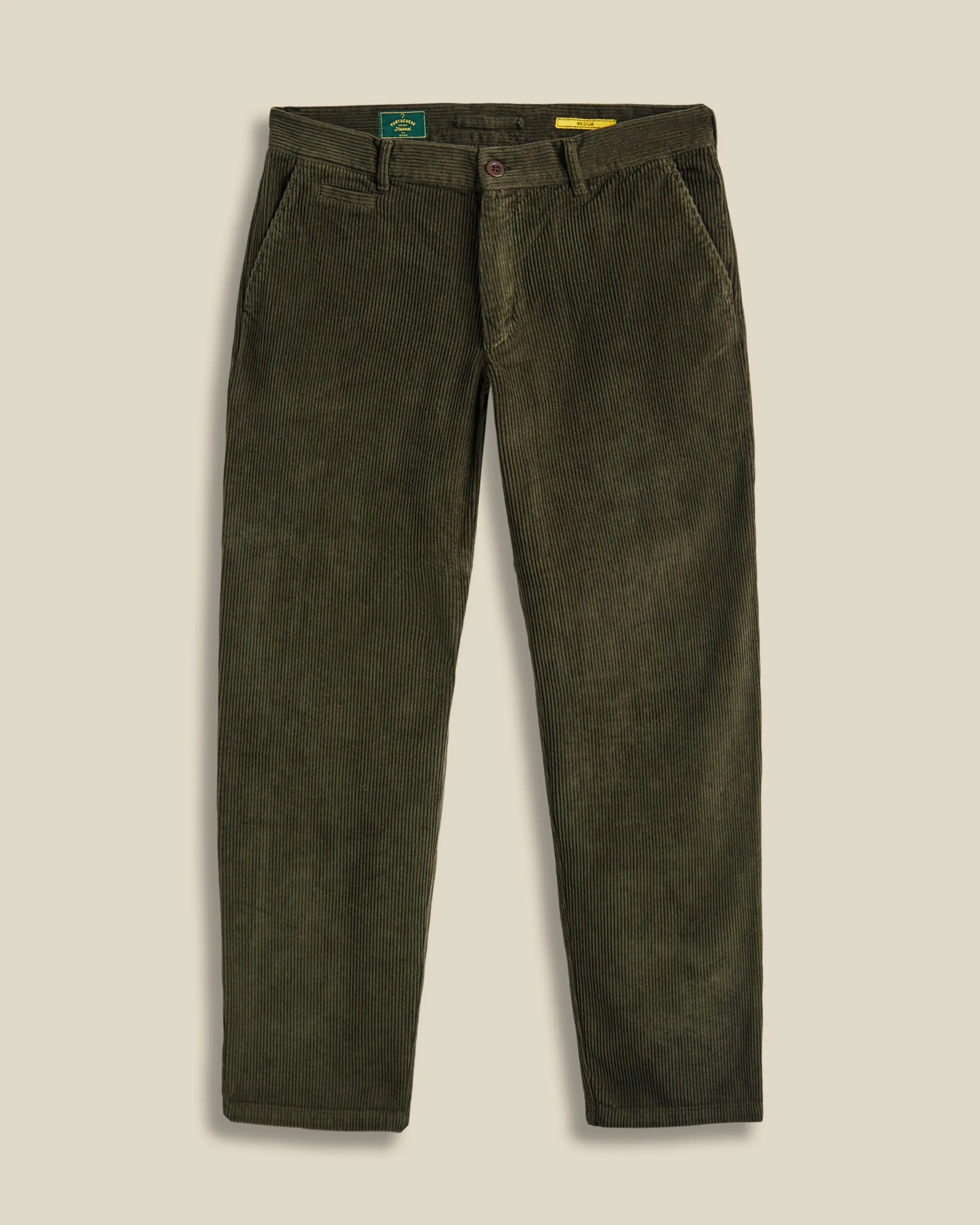 Corduroy Trousers - Olive sold by Portuguese Flannel