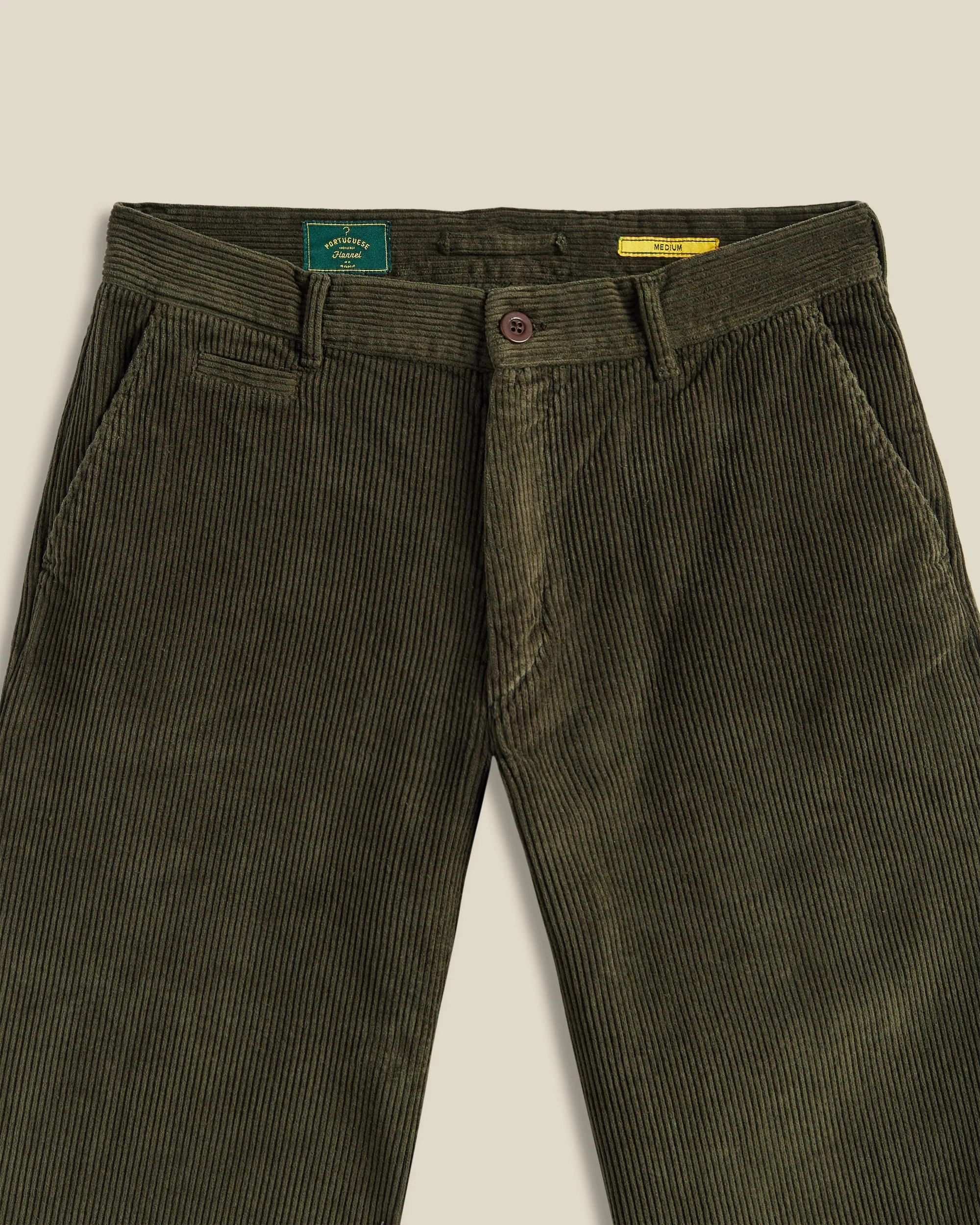 Corduroy Trousers - Olive sold by Portuguese Flannel product image thumbnail 2