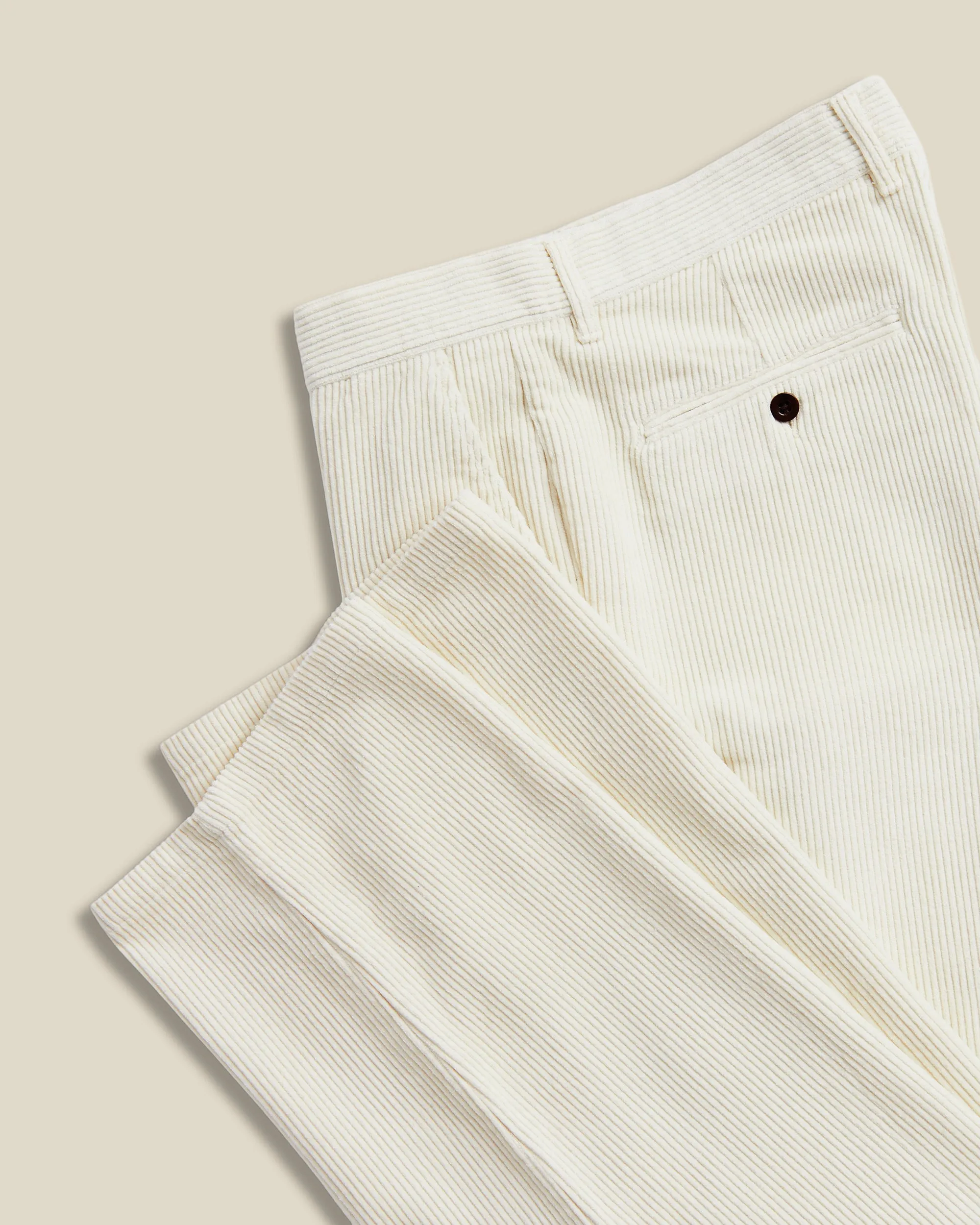 Corduroy Trousers - Ecru sold by Portuguese Flannel product image thumbnail 4