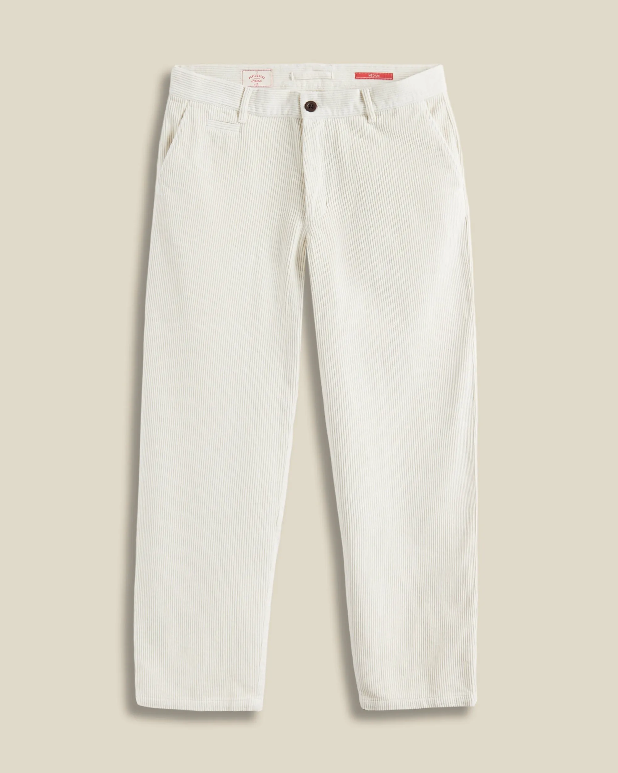 Corduroy Trousers - Ecru sold by Portuguese Flannel