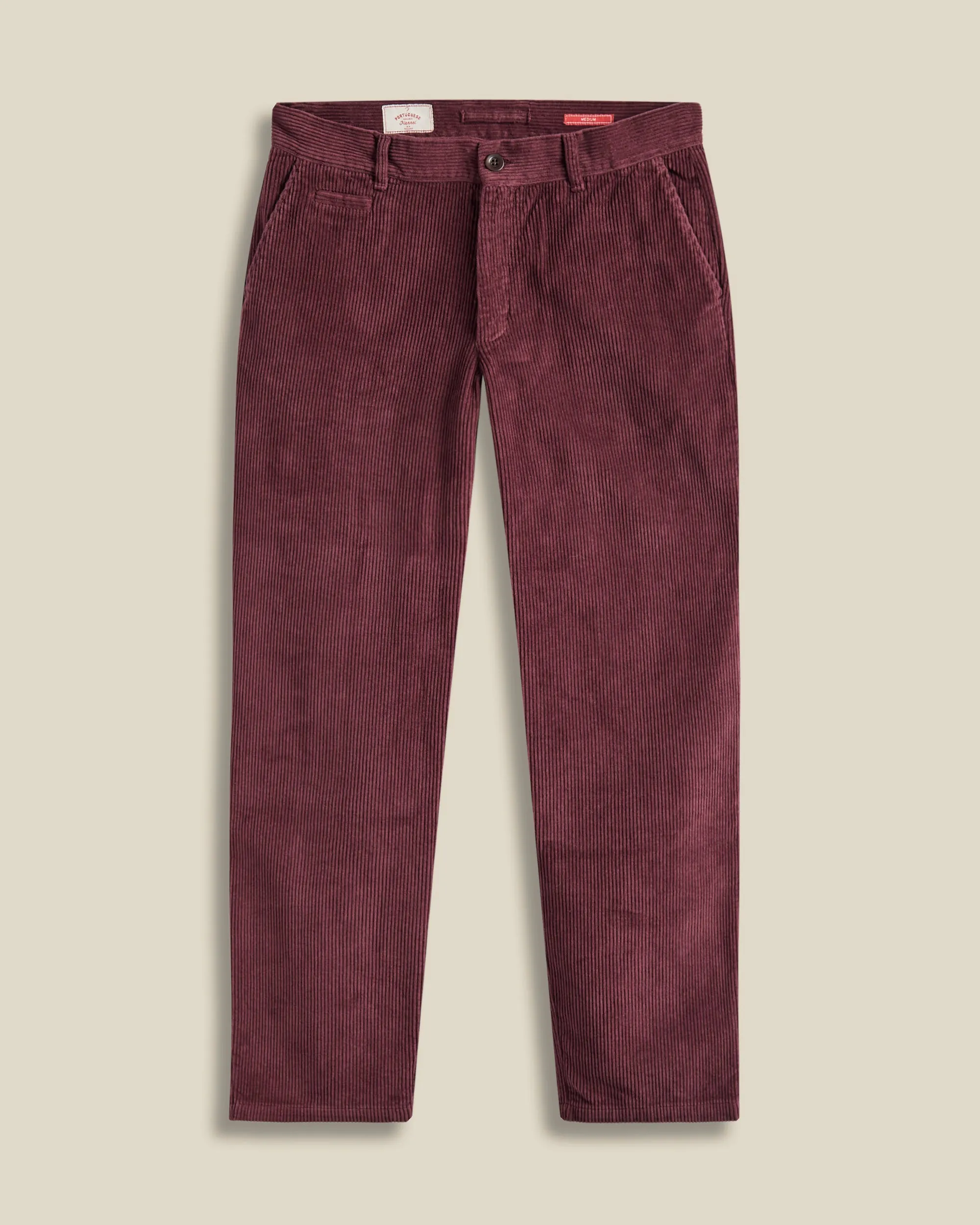 Corduroy Trousers - Bordeaux sold by Portuguese Flannel